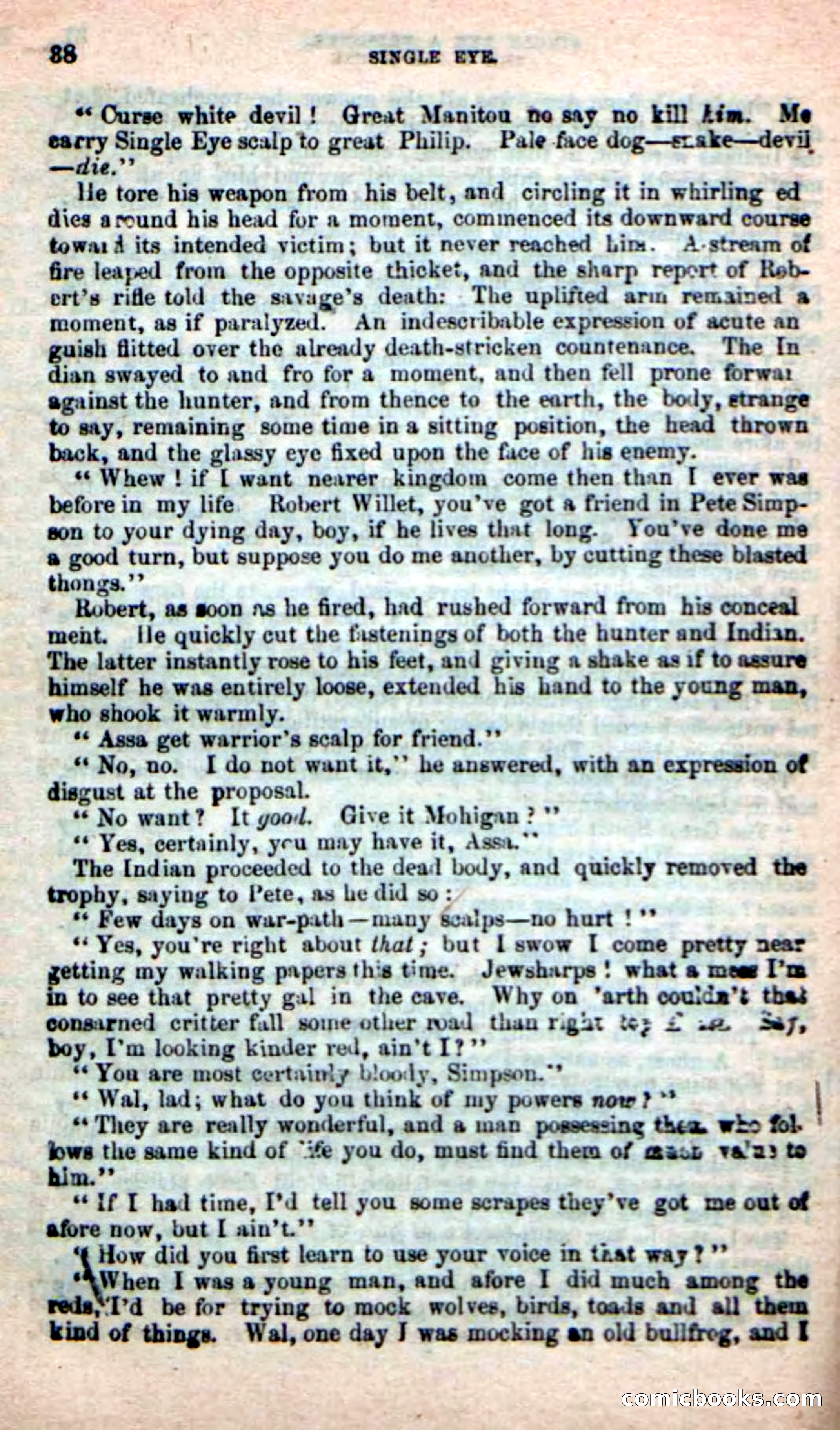Beadle's New Dime Novels: Single Eye, the Scourge — page 34 of 100