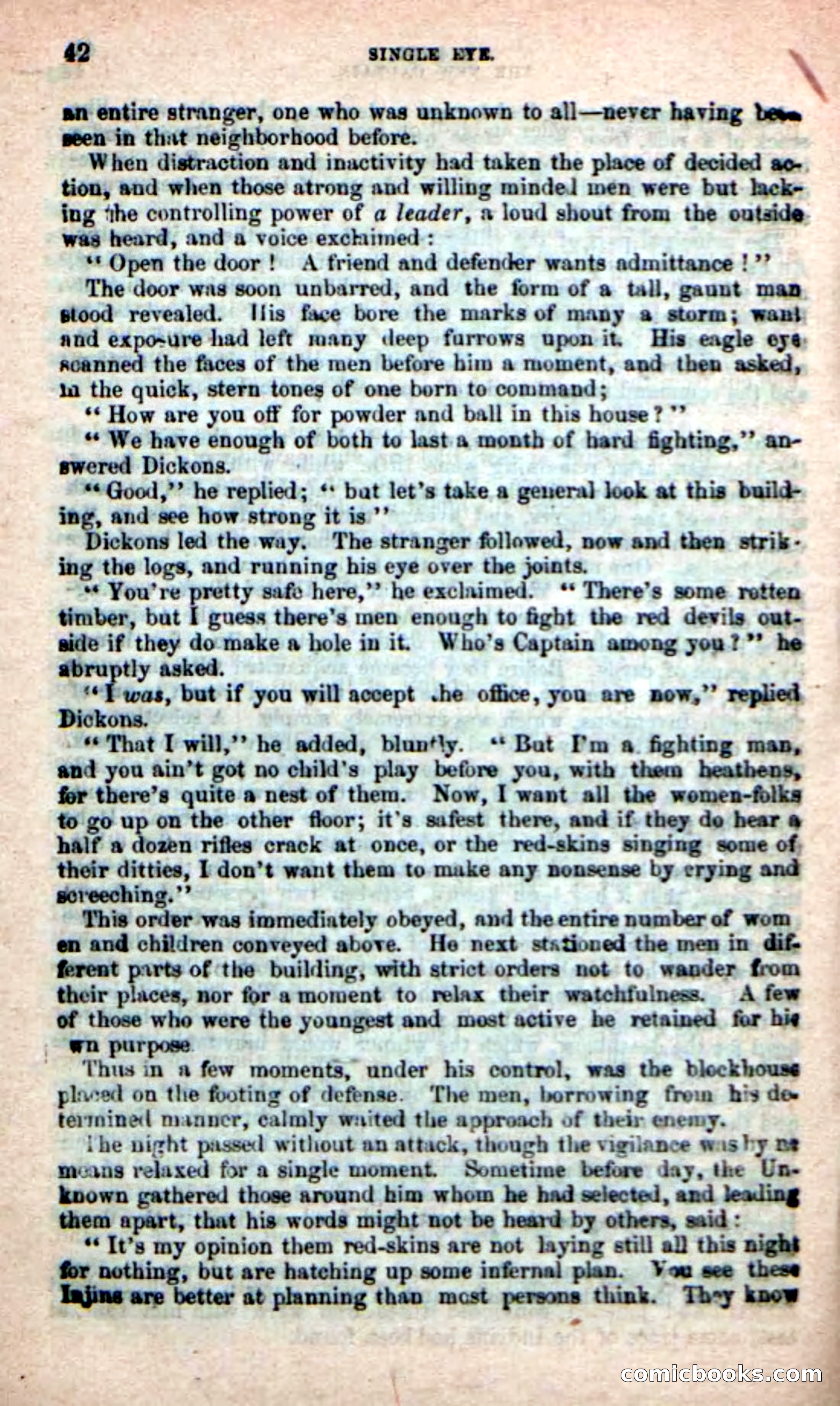 Beadle's New Dime Novels: Single Eye, the Scourge — page 38 of 100