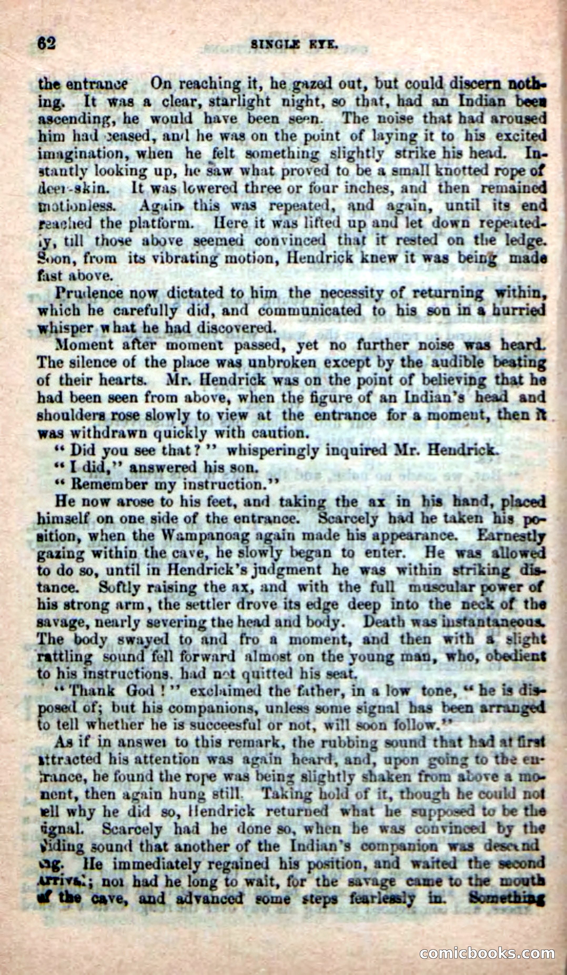 Beadle's New Dime Novels: Single Eye, the Scourge — page 58 of 100