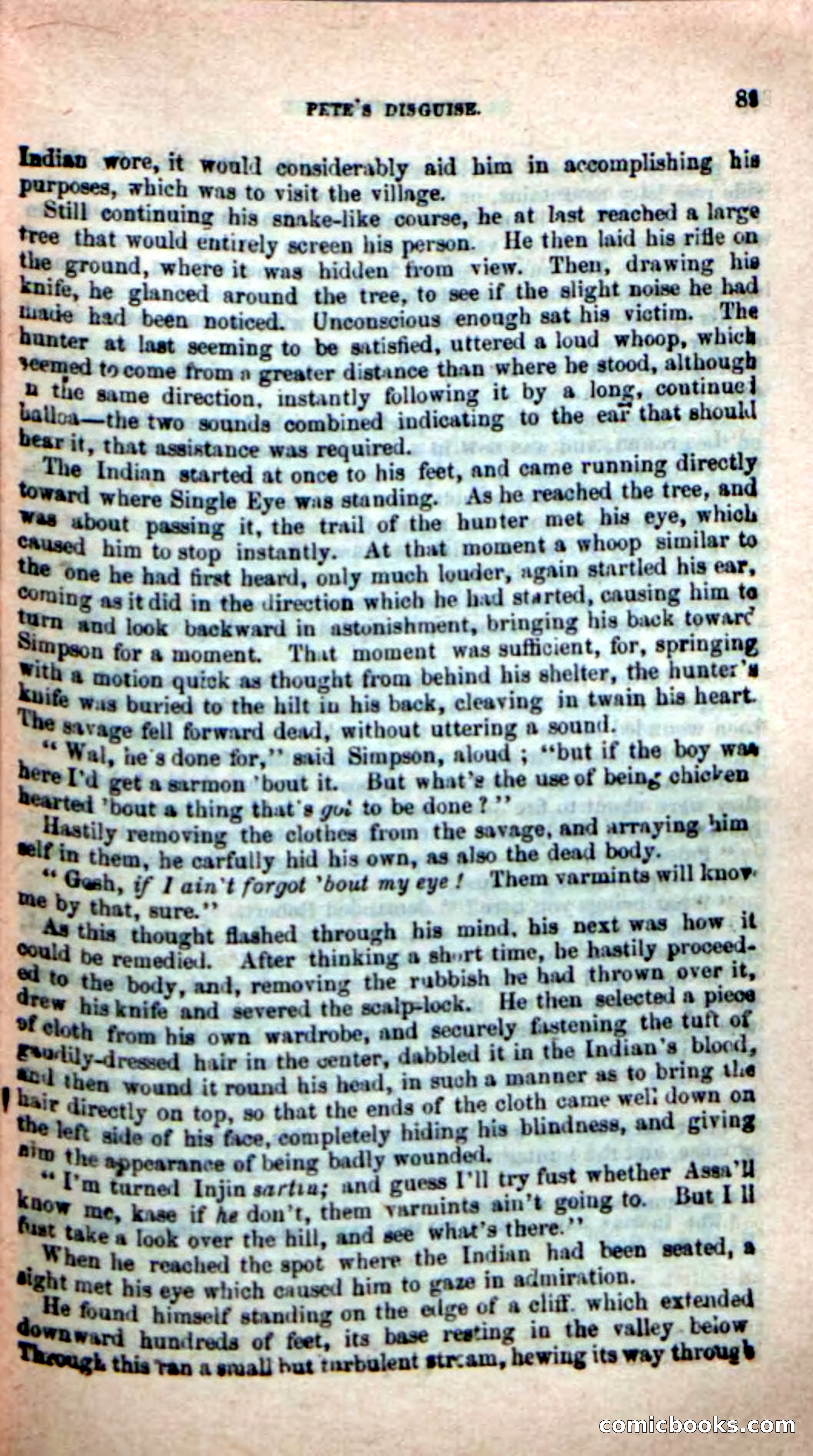 Beadle's New Dime Novels: Single Eye, the Scourge — page 85 of 100