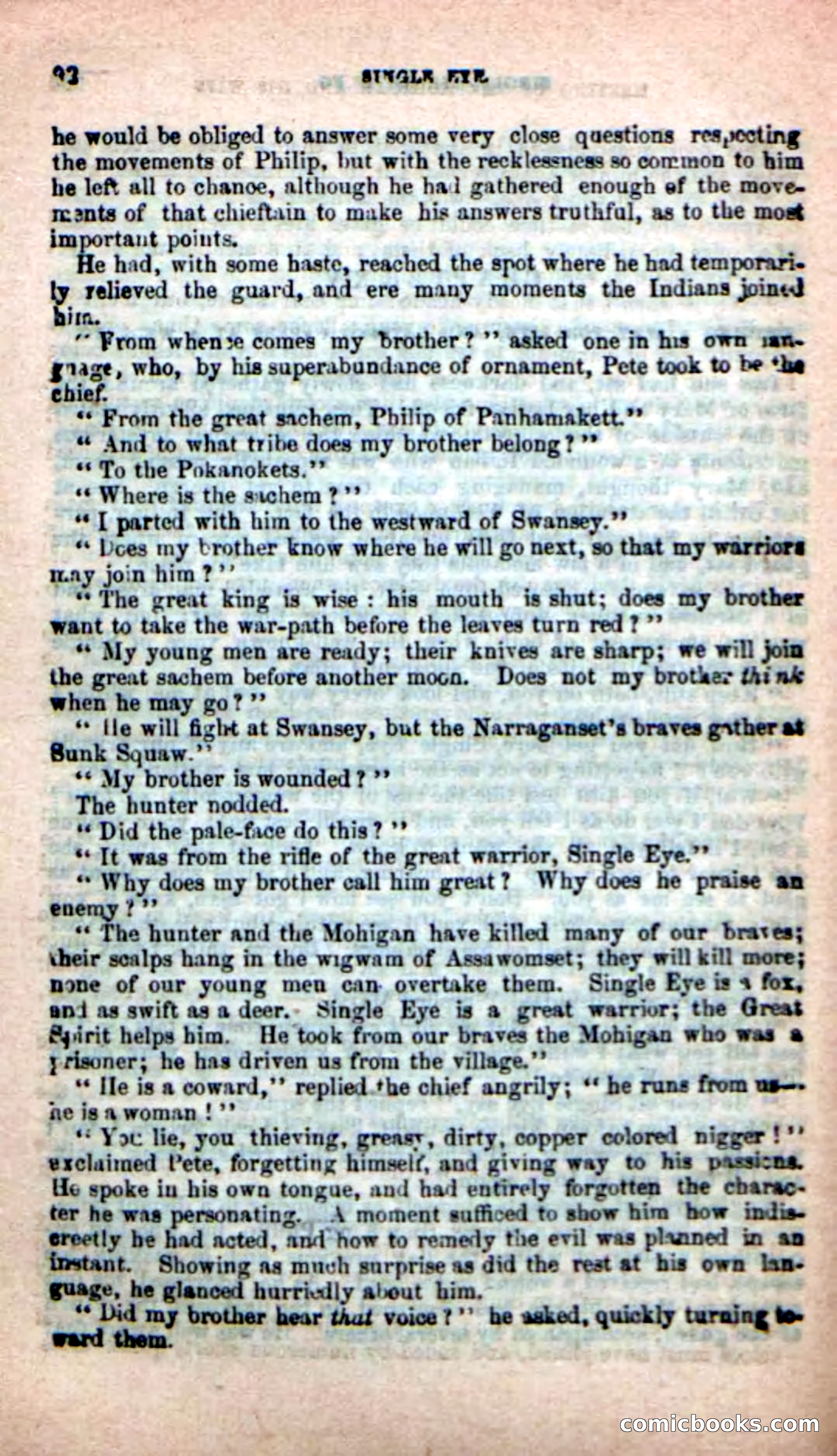 Beadle's New Dime Novels: Single Eye, the Scourge — page 88 of 100