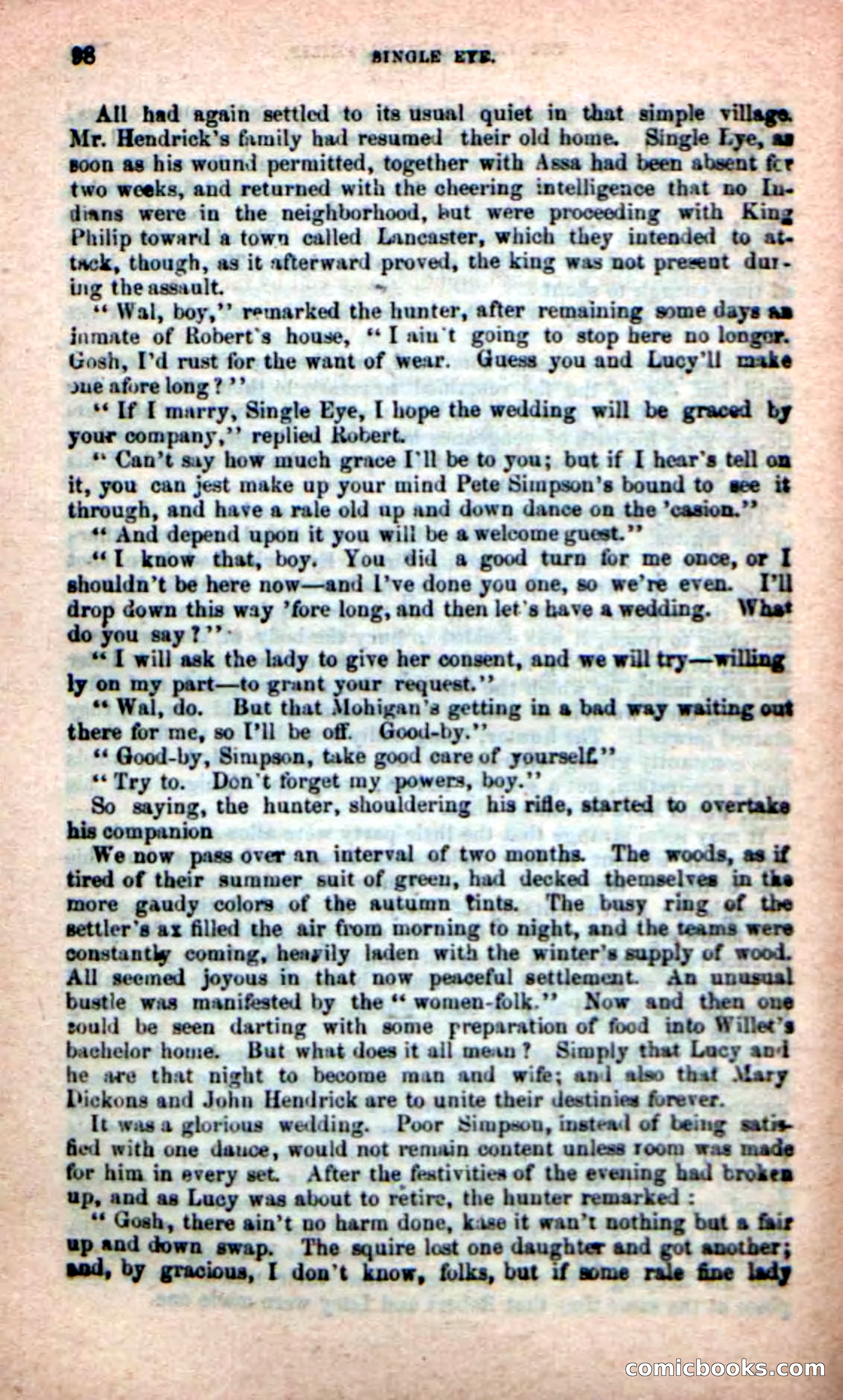 Beadle's New Dime Novels: Single Eye, the Scourge — page 94 of 100