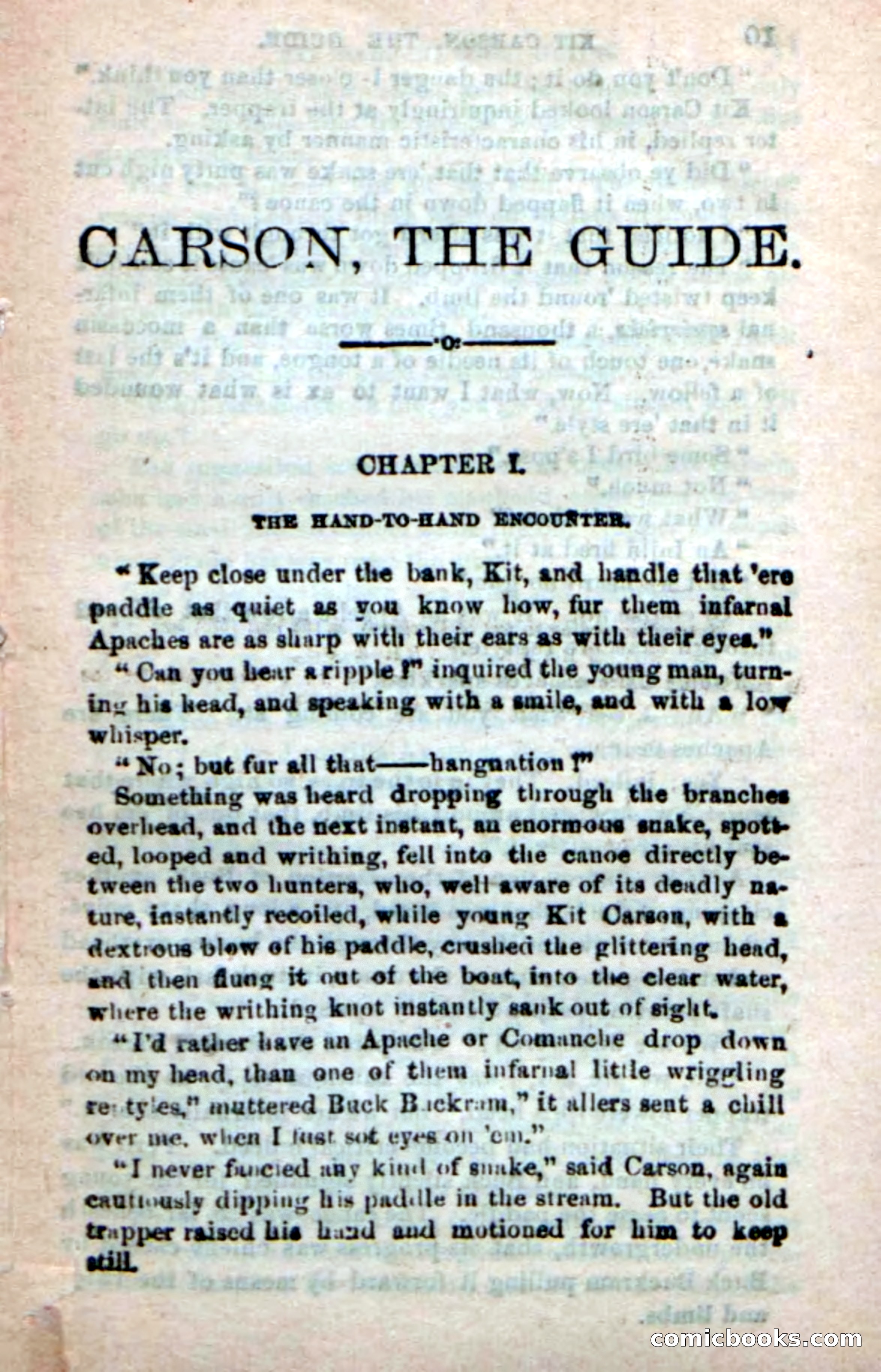 Beadle's New Dime Novels: Carson, the Guide — page 5 of 100