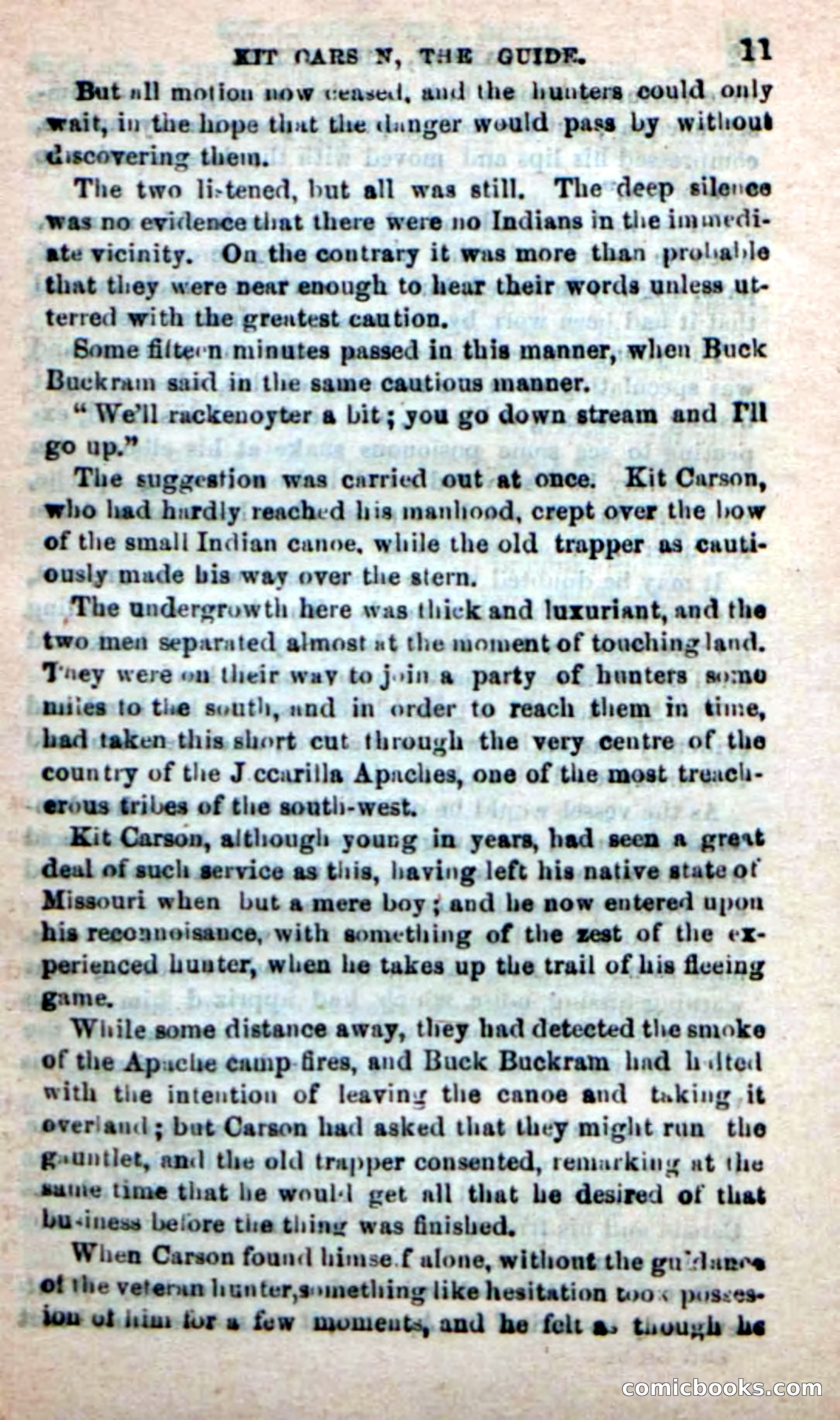 Beadle's New Dime Novels: Carson, the Guide — page 7 of 100