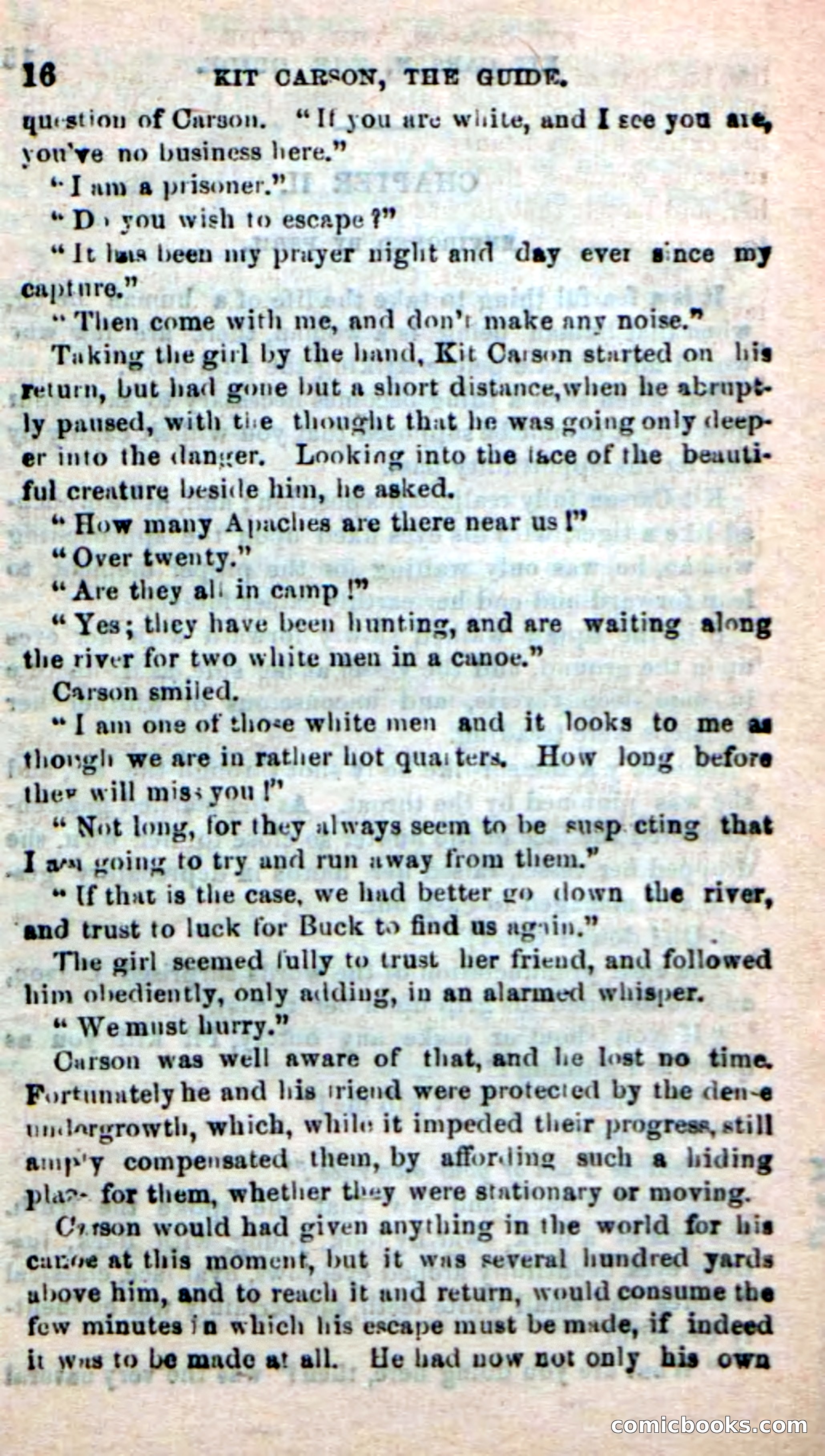Beadle's New Dime Novels: Carson, the Guide — page 12 of 100