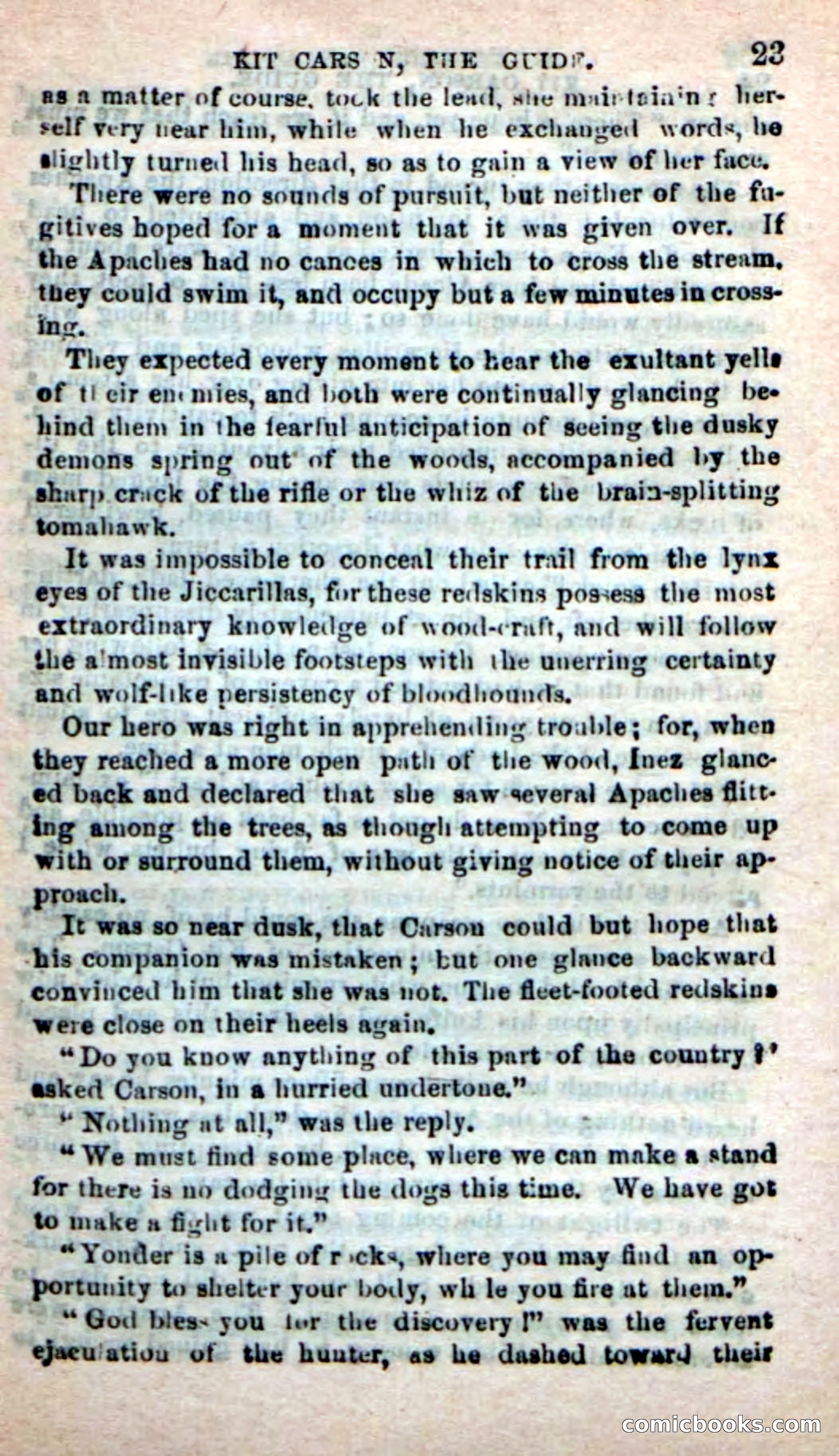 Beadle's New Dime Novels: Carson, the Guide — page 19 of 100