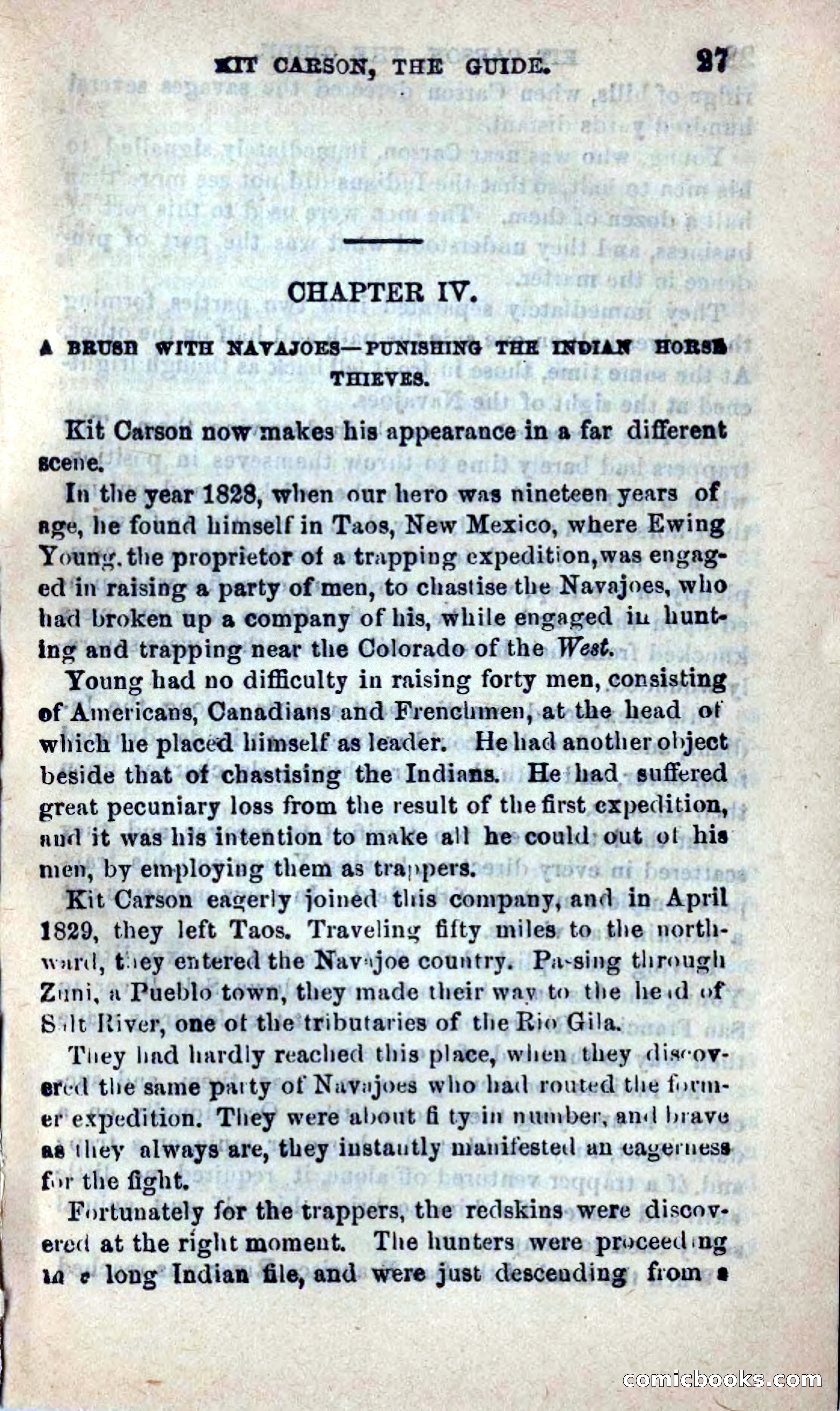 Beadle's New Dime Novels: Carson, the Guide — page 23 of 100