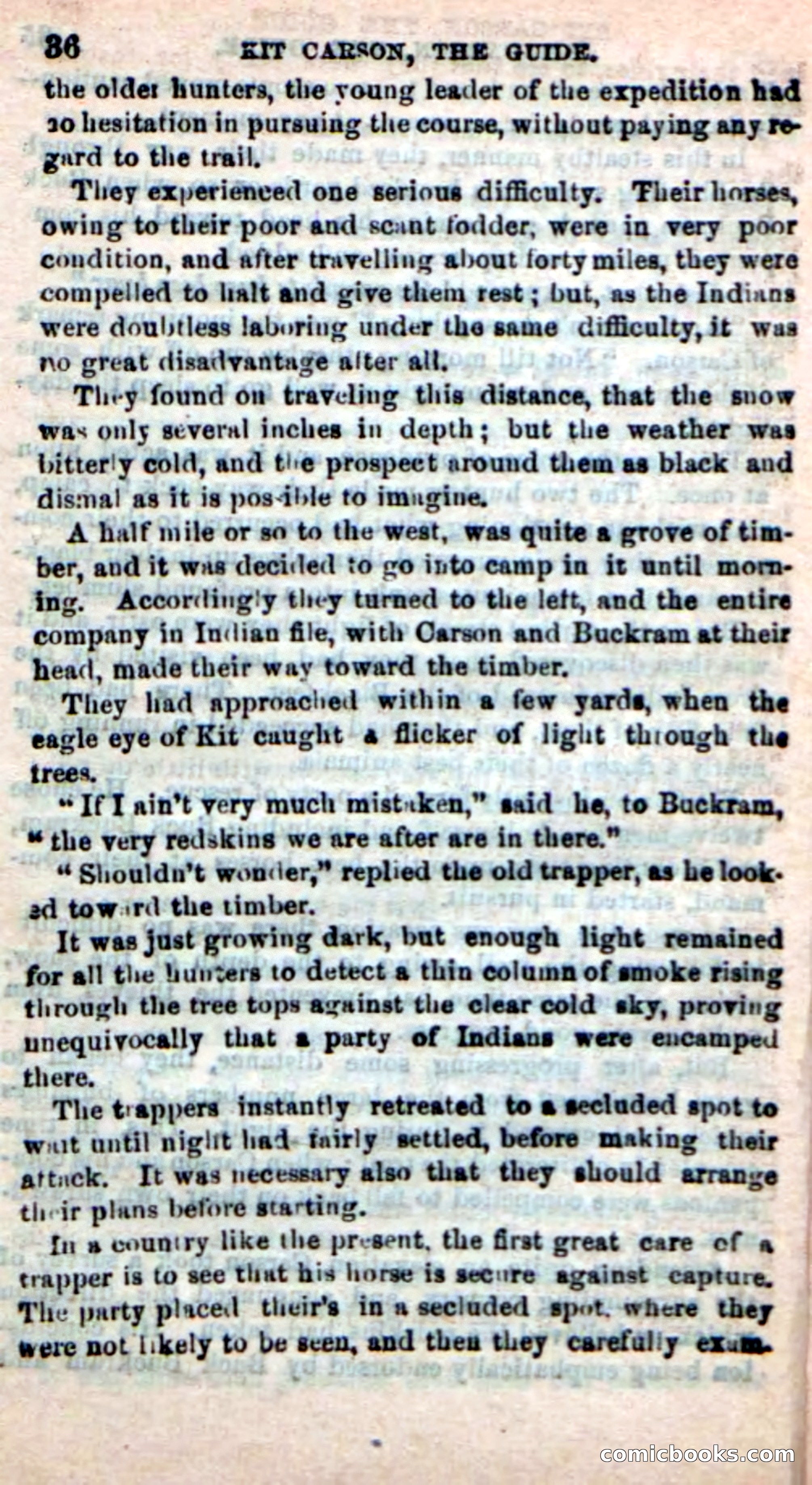 Beadle's New Dime Novels: Carson, the Guide — page 32 of 100