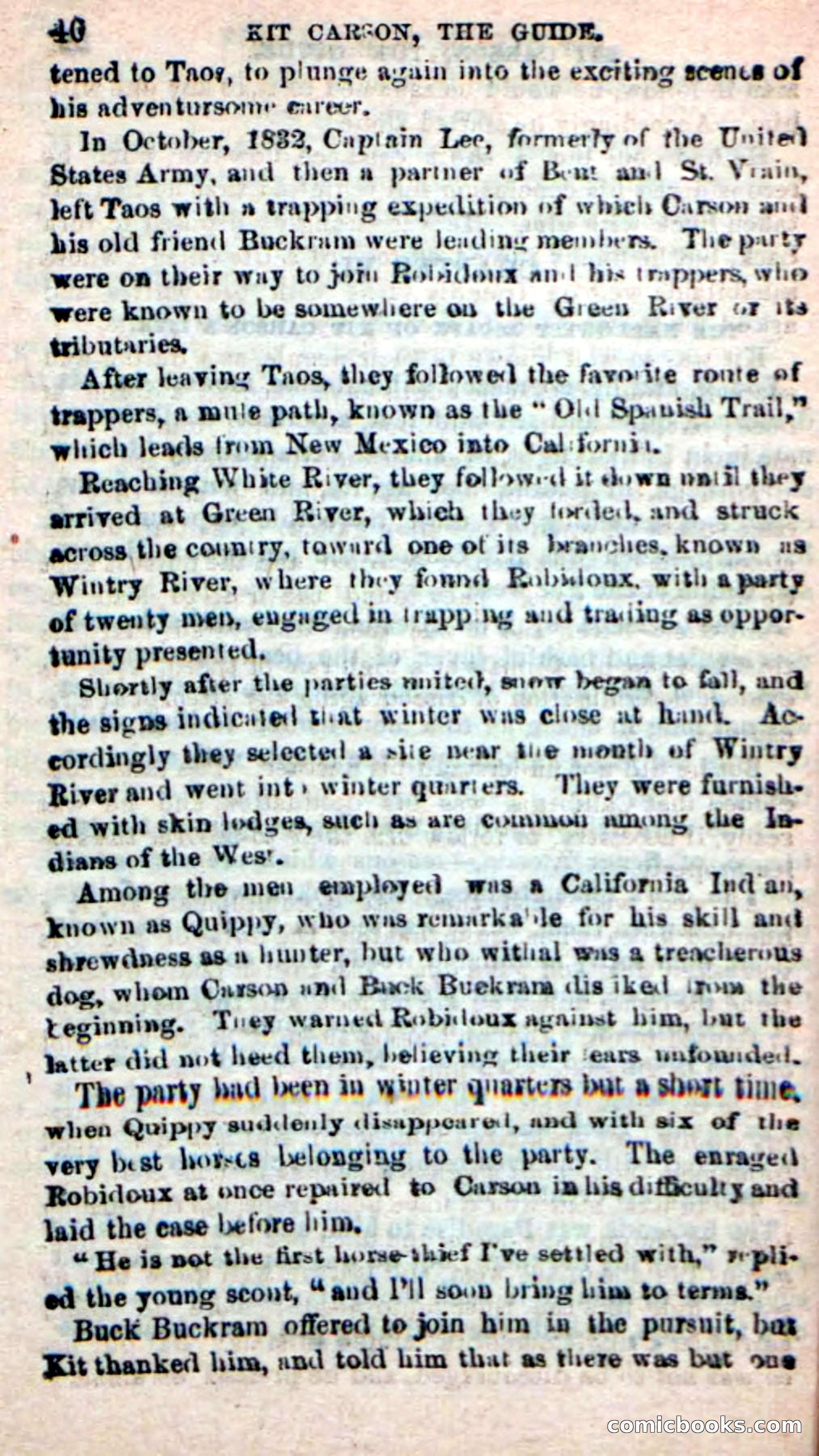 Beadle's New Dime Novels: Carson, the Guide — page 36 of 100