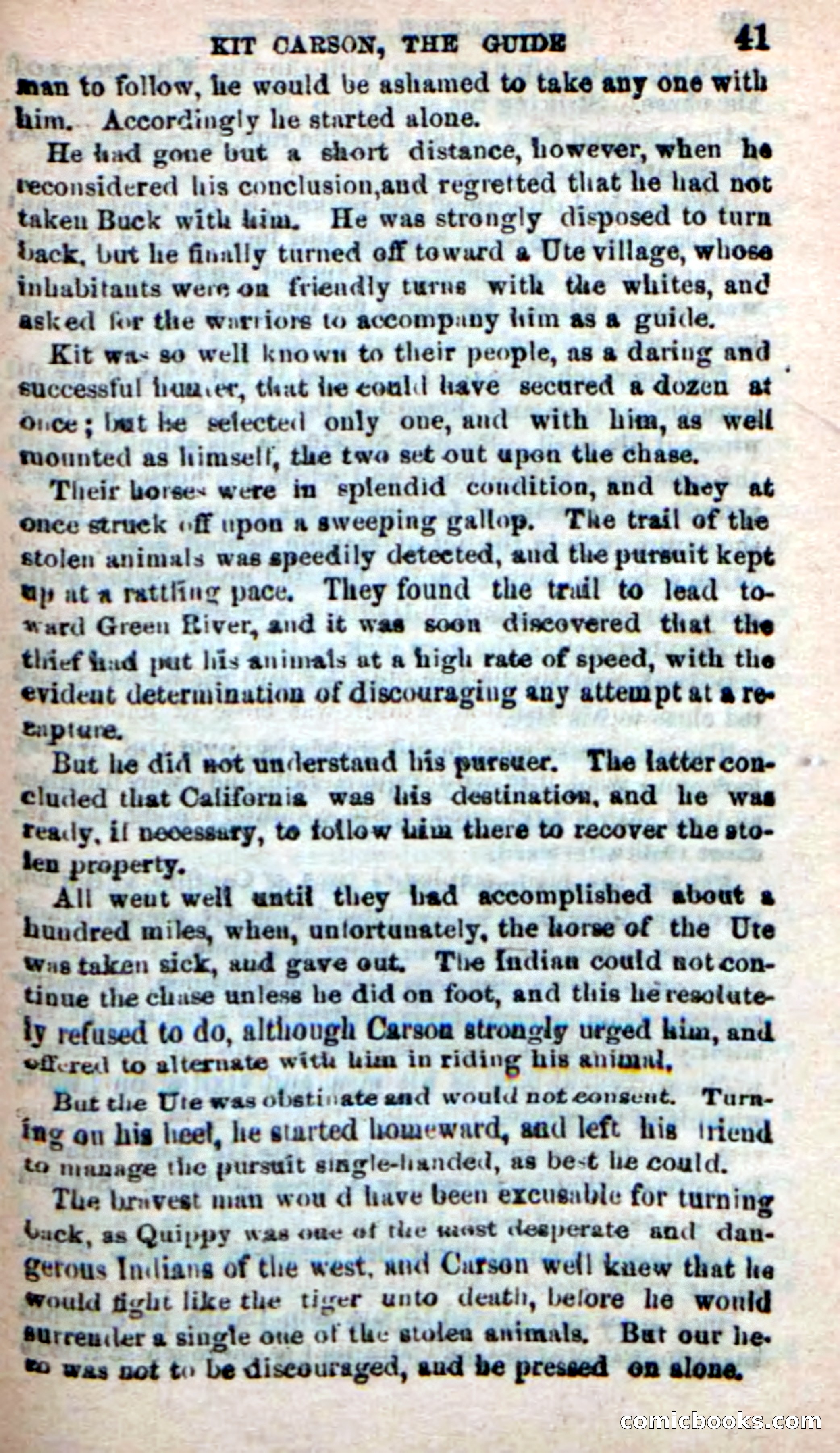 Beadle's New Dime Novels: Carson, the Guide — page 37 of 100