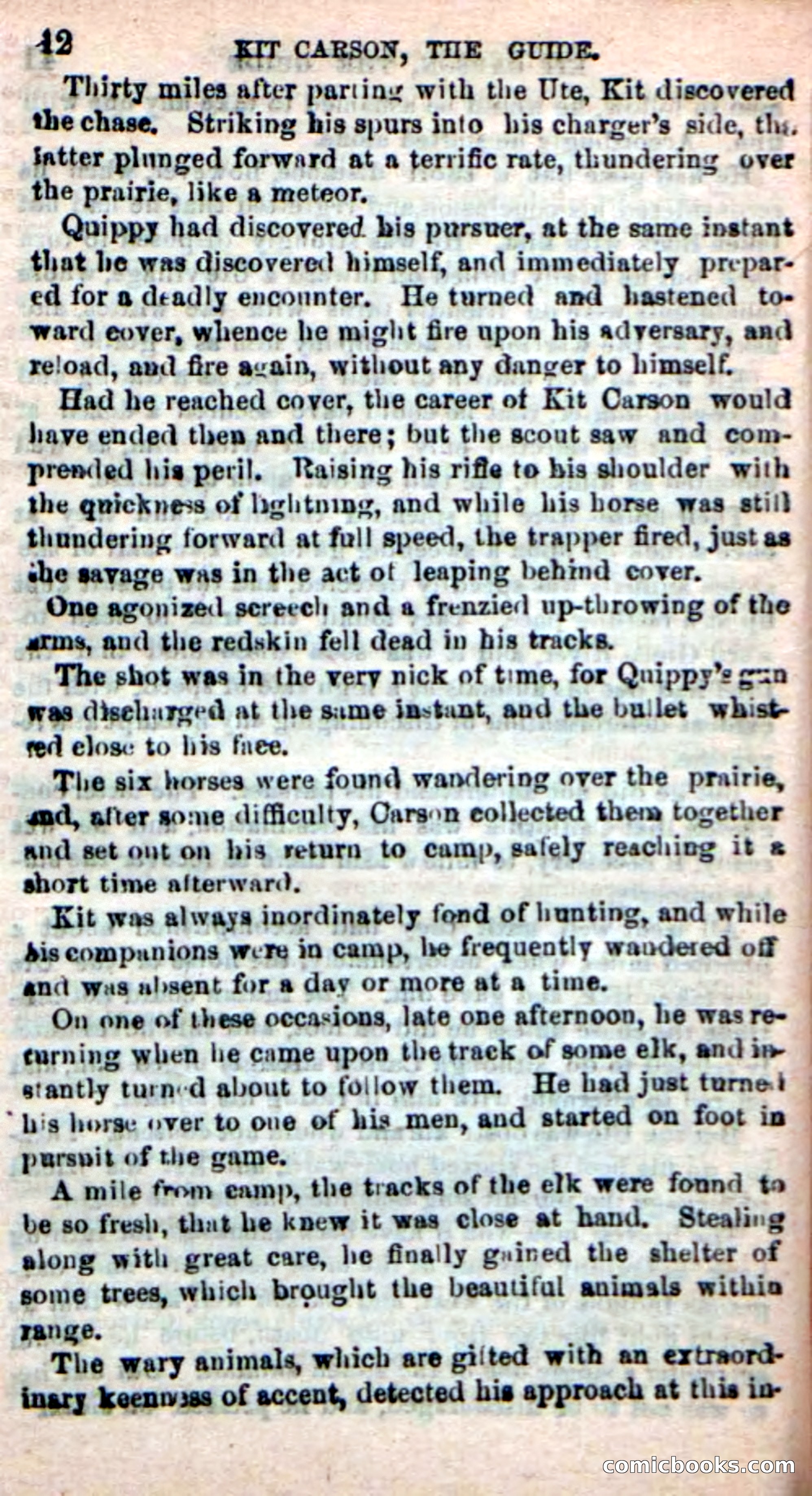 Beadle's New Dime Novels: Carson, the Guide — page 38 of 100