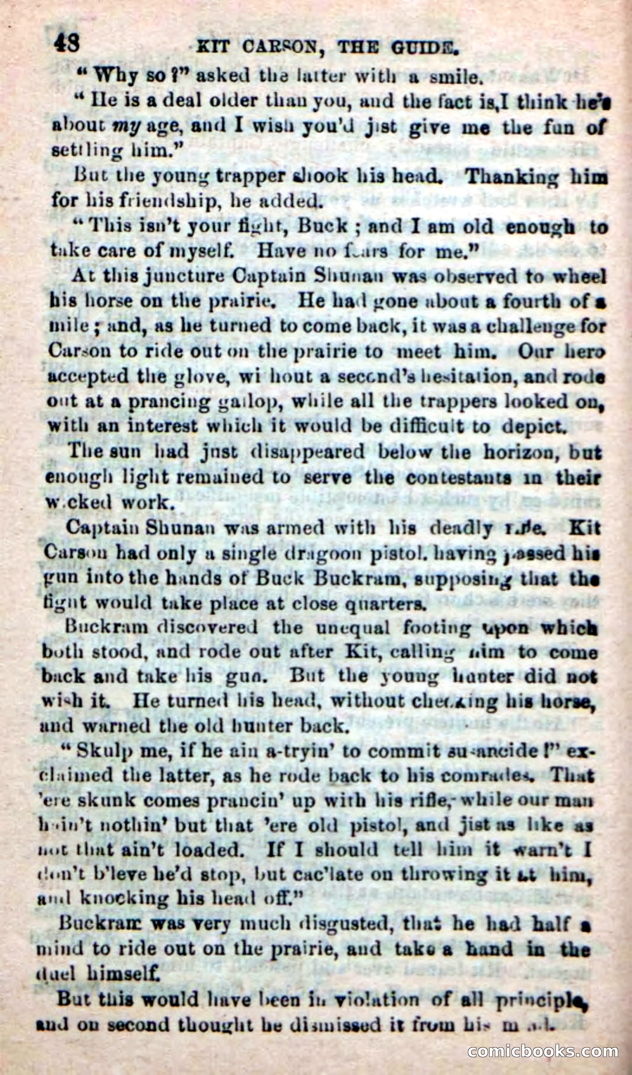 Beadle's New Dime Novels: Carson, the Guide — page 44 of 100