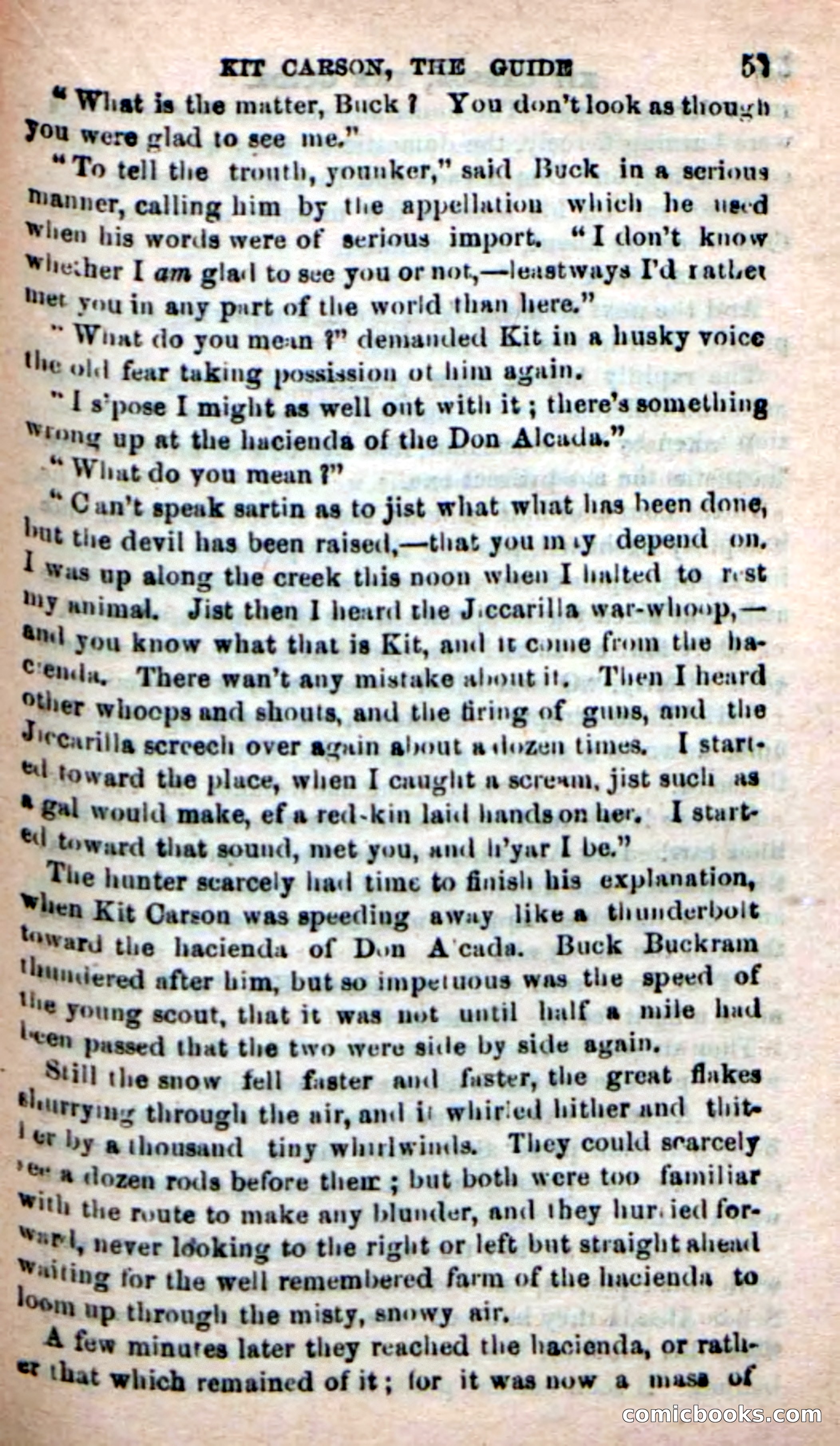 Beadle's New Dime Novels: Carson, the Guide — page 53 of 100