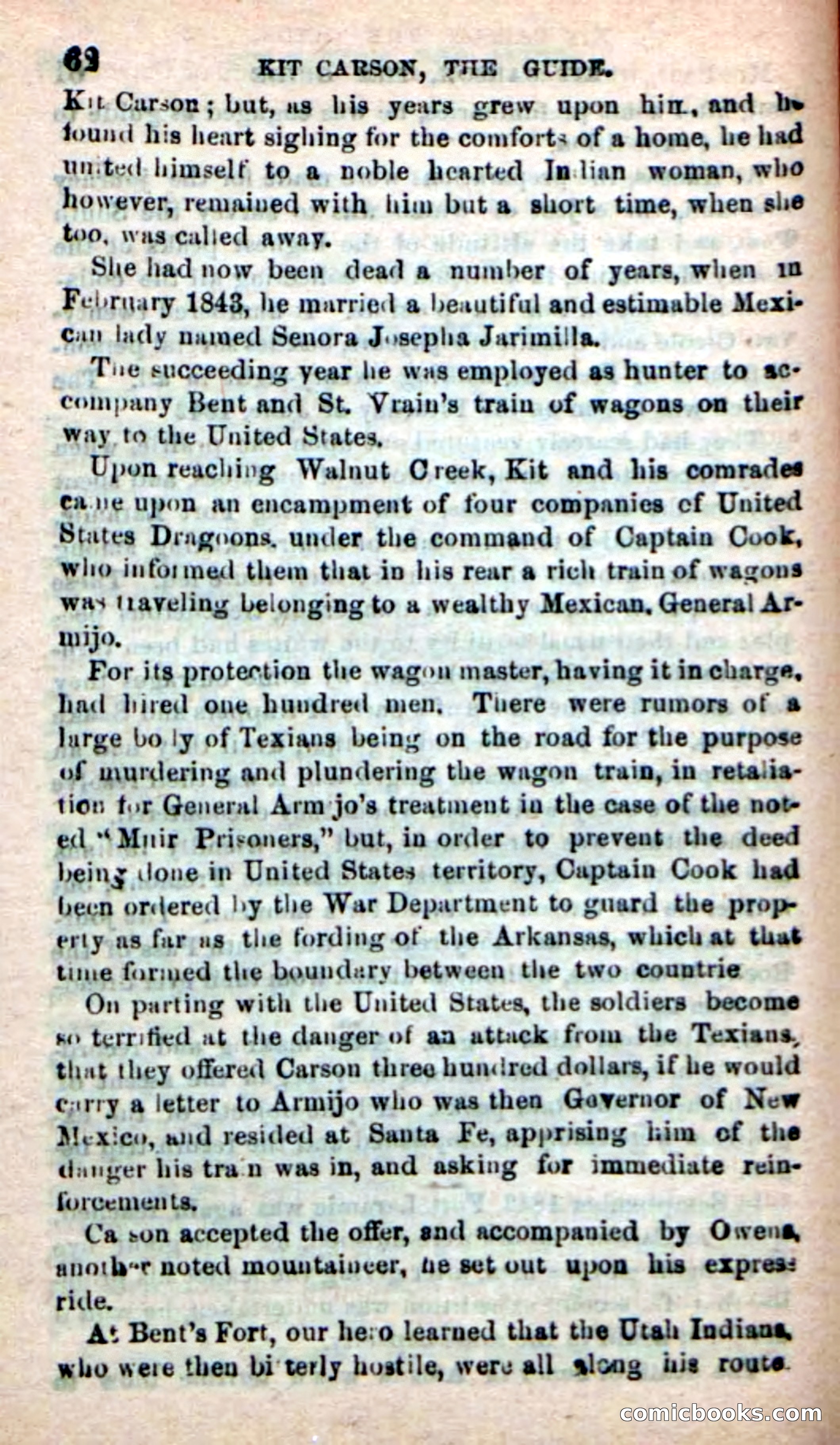 Beadle's New Dime Novels: Carson, the Guide — page 58 of 100