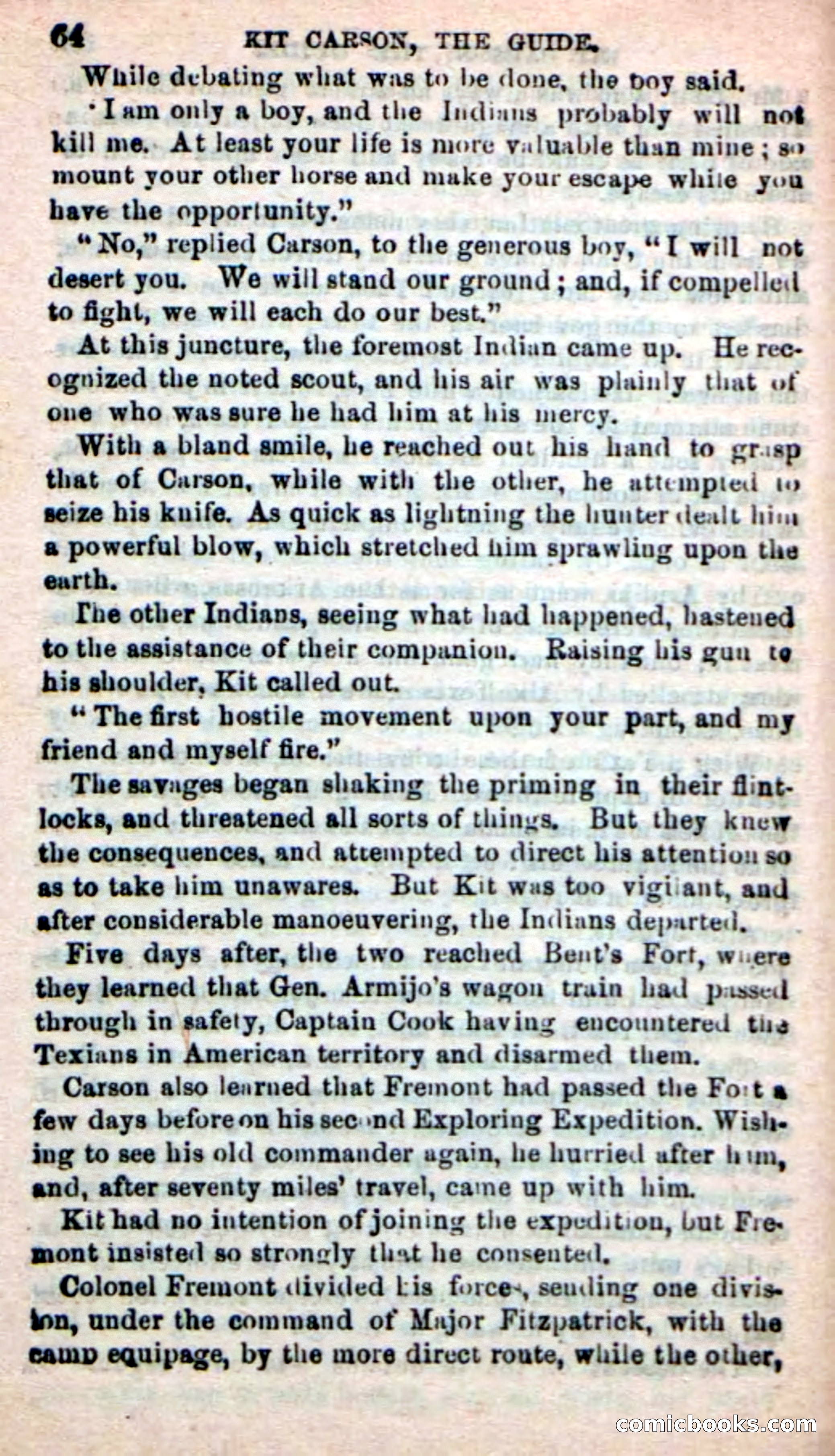 Beadle's New Dime Novels: Carson, the Guide — page 60 of 100