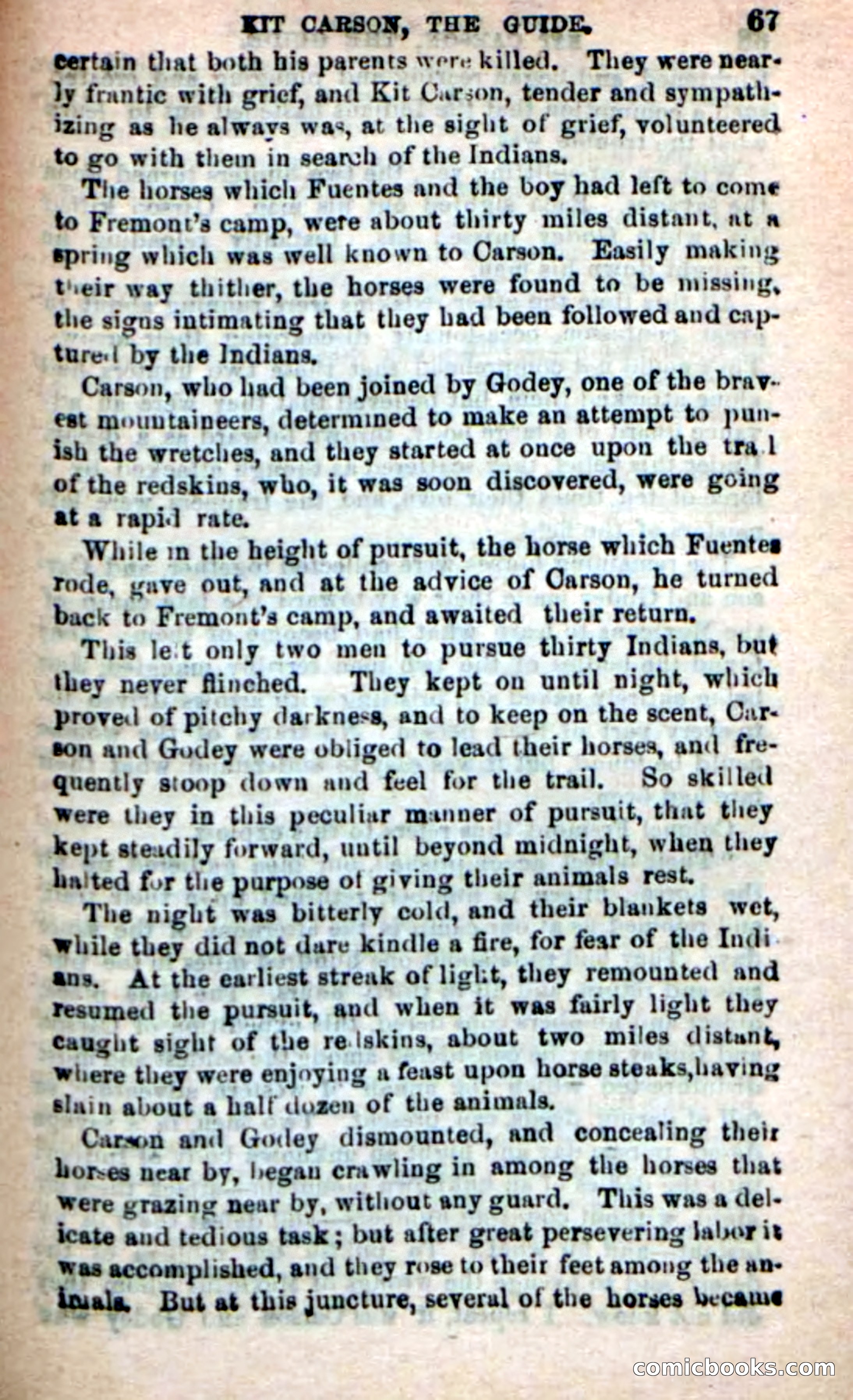 Beadle's New Dime Novels: Carson, the Guide — page 63 of 100