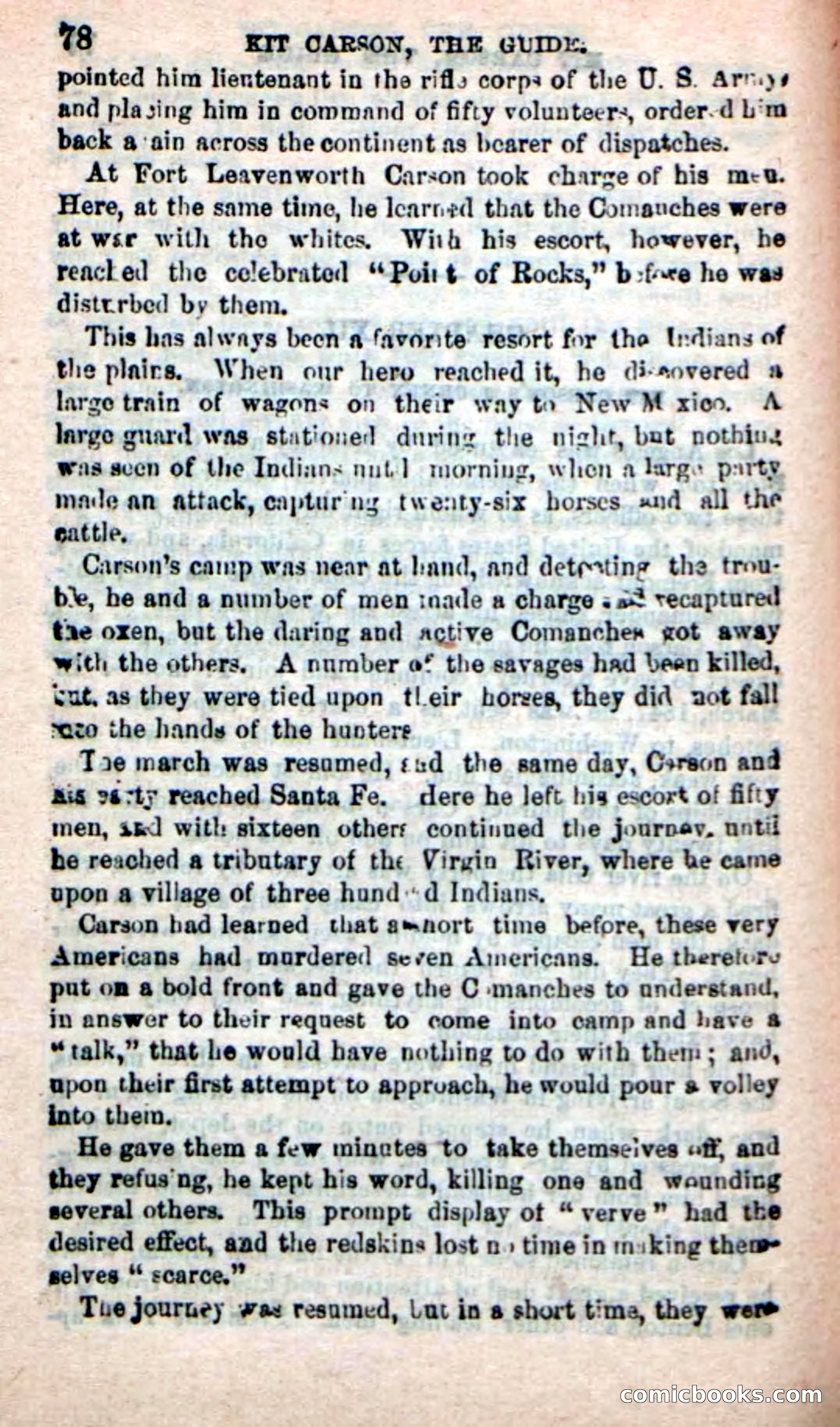 Beadle's New Dime Novels: Carson, the Guide — page 74 of 100