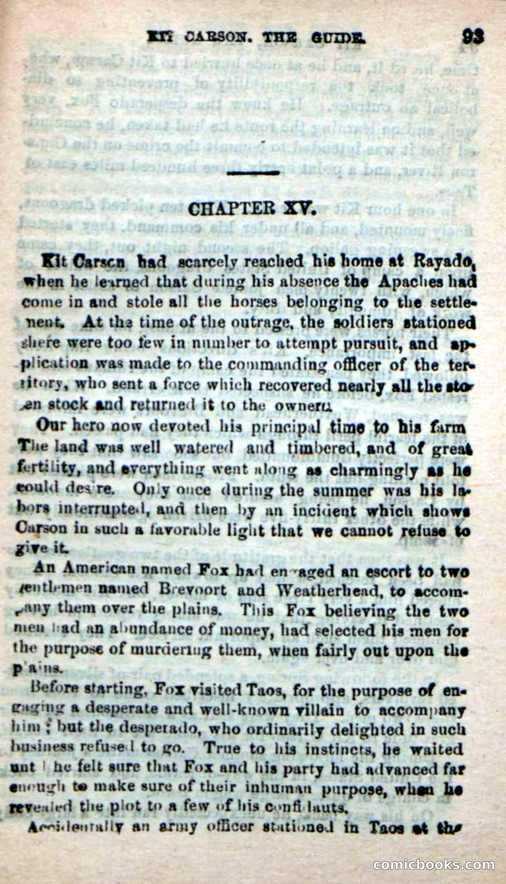 Beadle's New Dime Novels: Carson, the Guide — page 89 of 100
