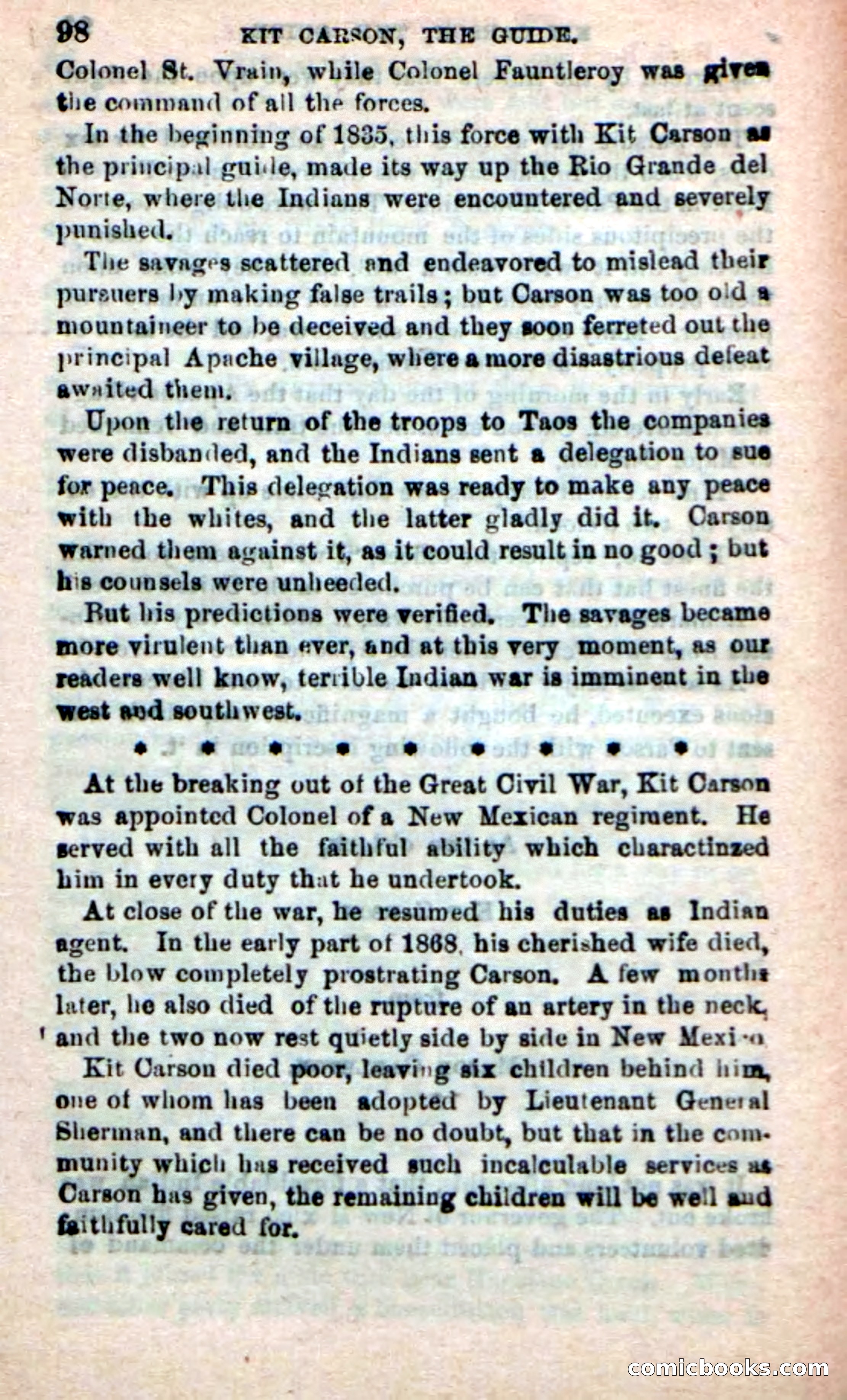 Beadle's New Dime Novels: Carson, the Guide — page 94 of 100