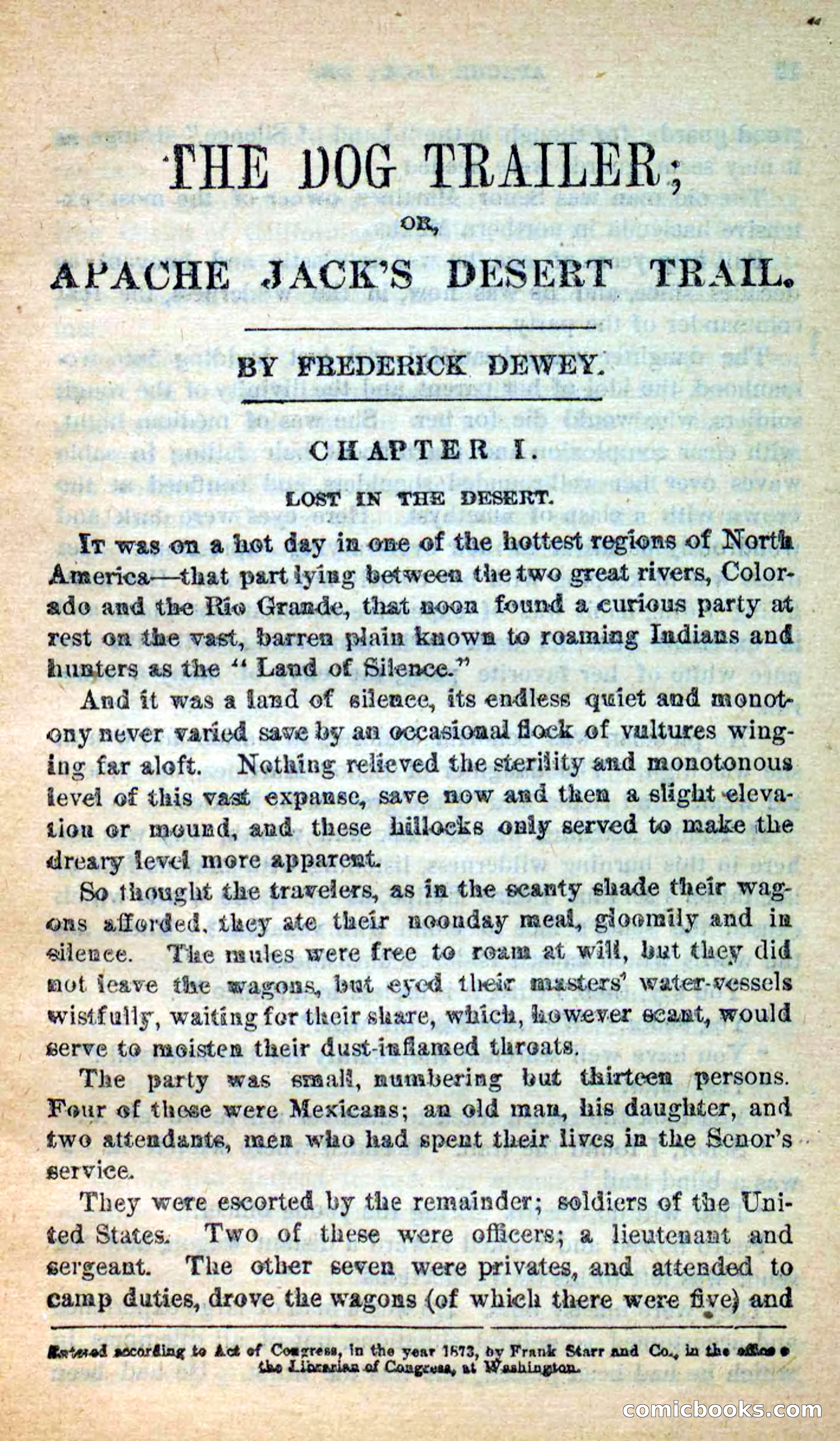 Beadle's New Dime Novels: The Dog Trailer — page 5 of 101