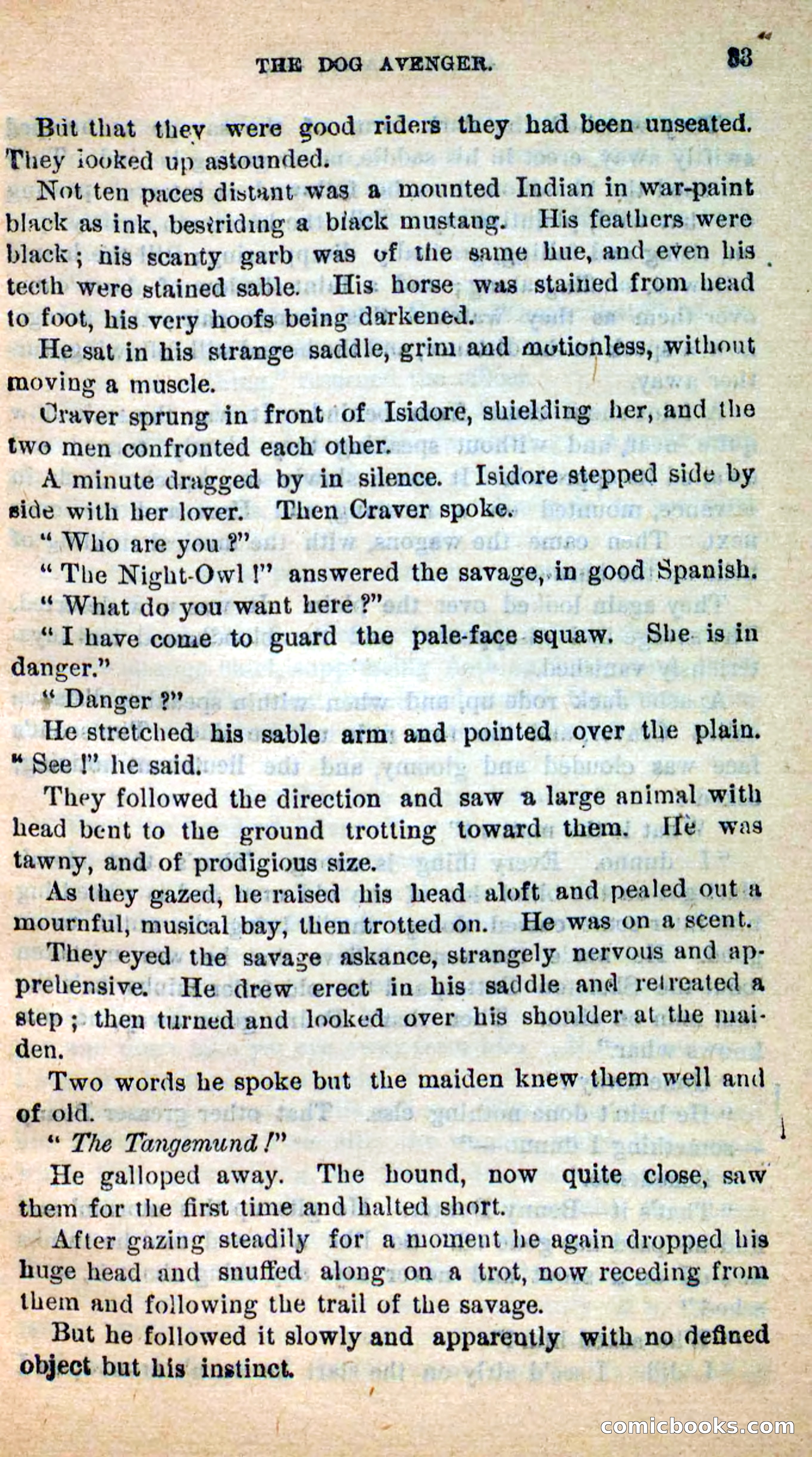Beadle's New Dime Novels: The Dog Trailer — page 30 of 101
