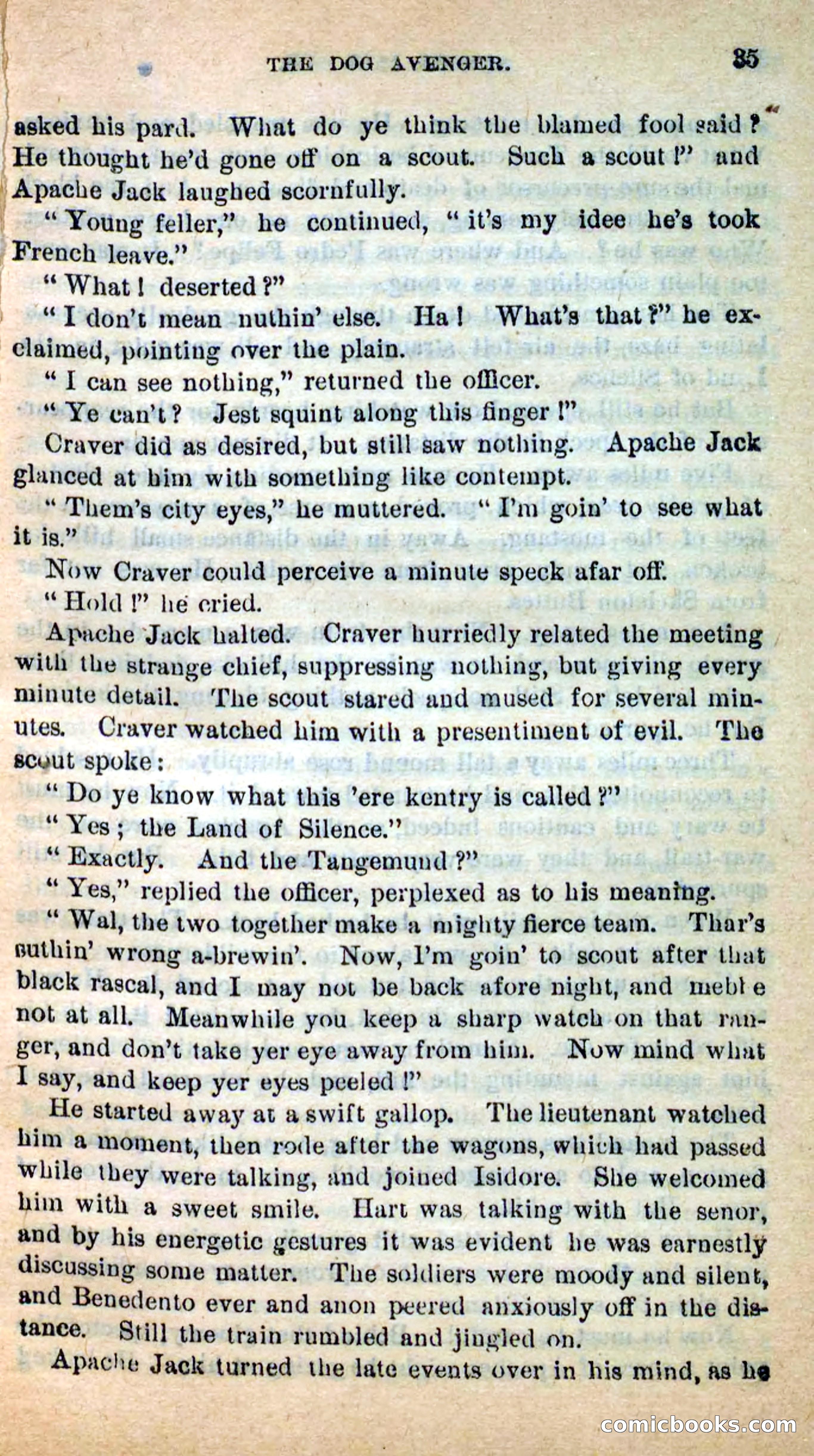 Beadle's New Dime Novels: The Dog Trailer — page 32 of 101