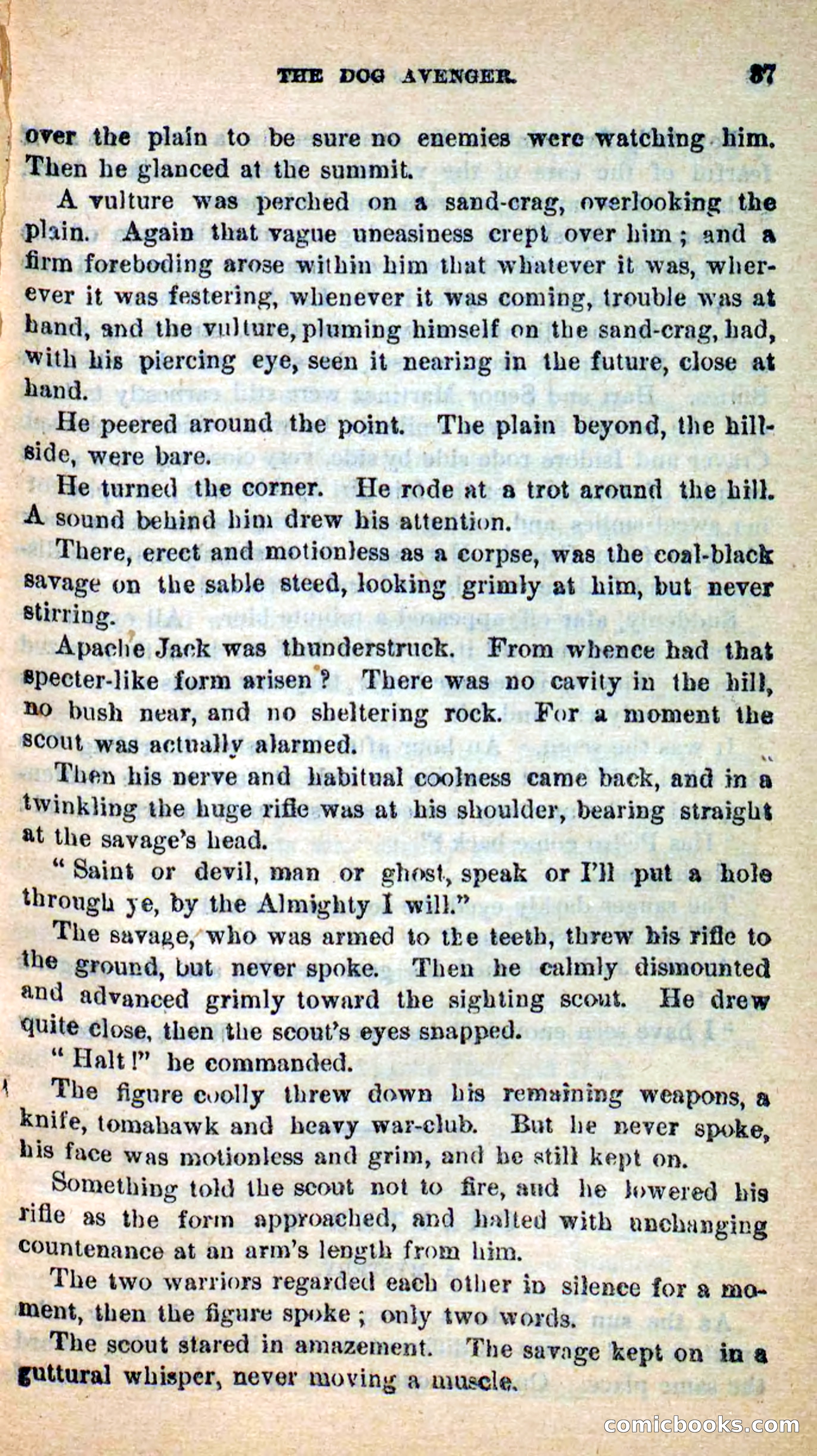 Beadle's New Dime Novels: The Dog Trailer — page 34 of 101
