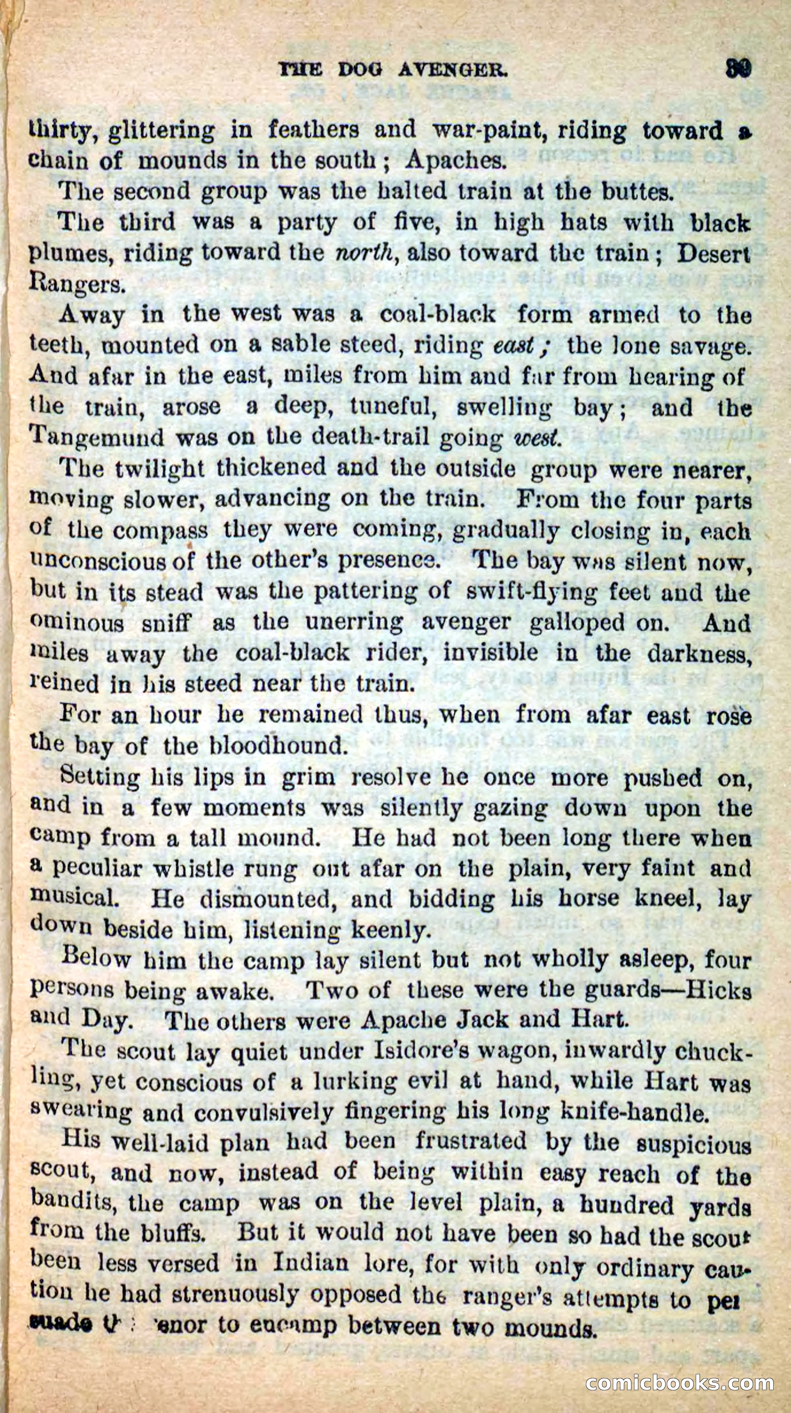 Beadle's New Dime Novels: The Dog Trailer — page 36 of 101