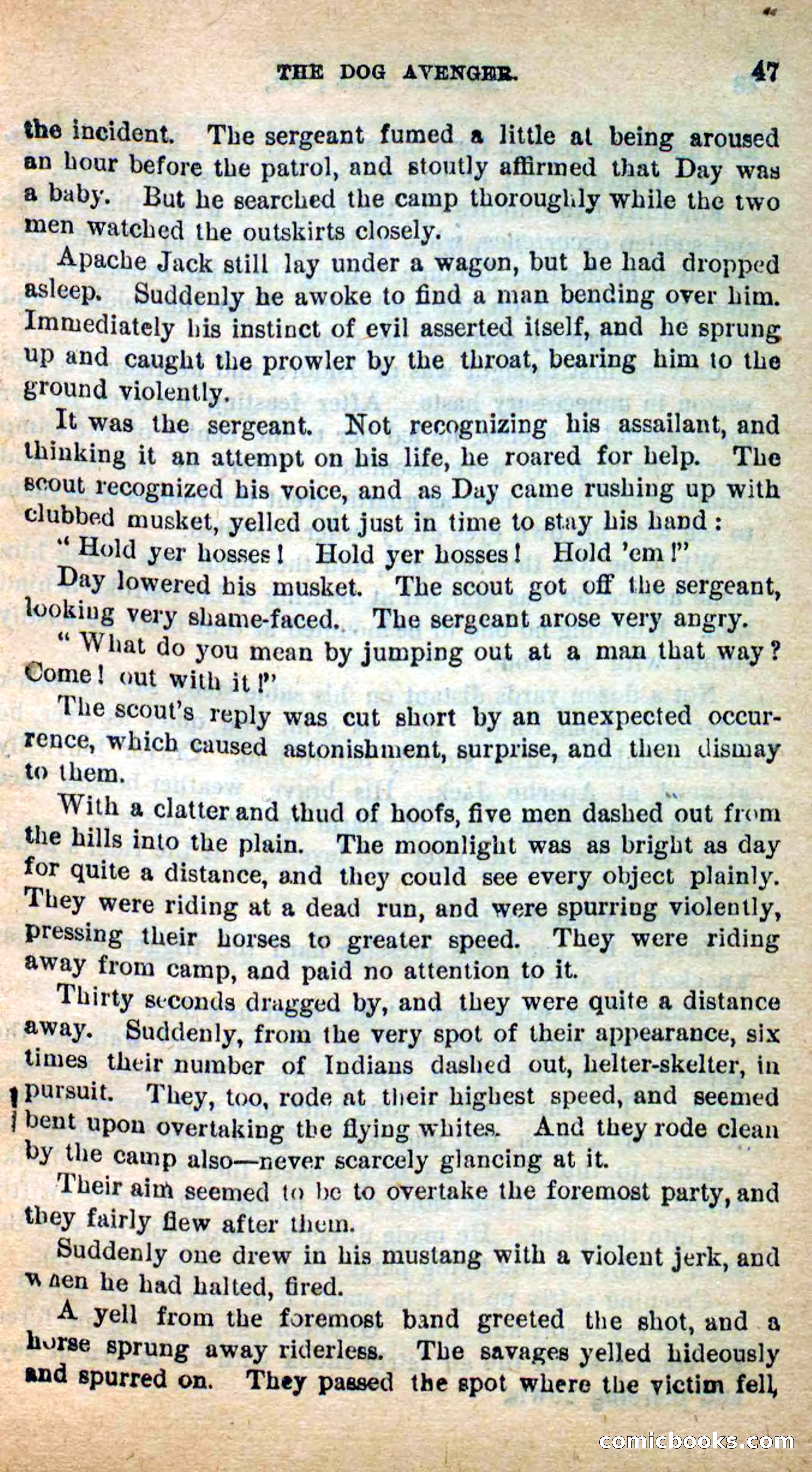 Beadle's New Dime Novels: The Dog Trailer — page 44 of 101