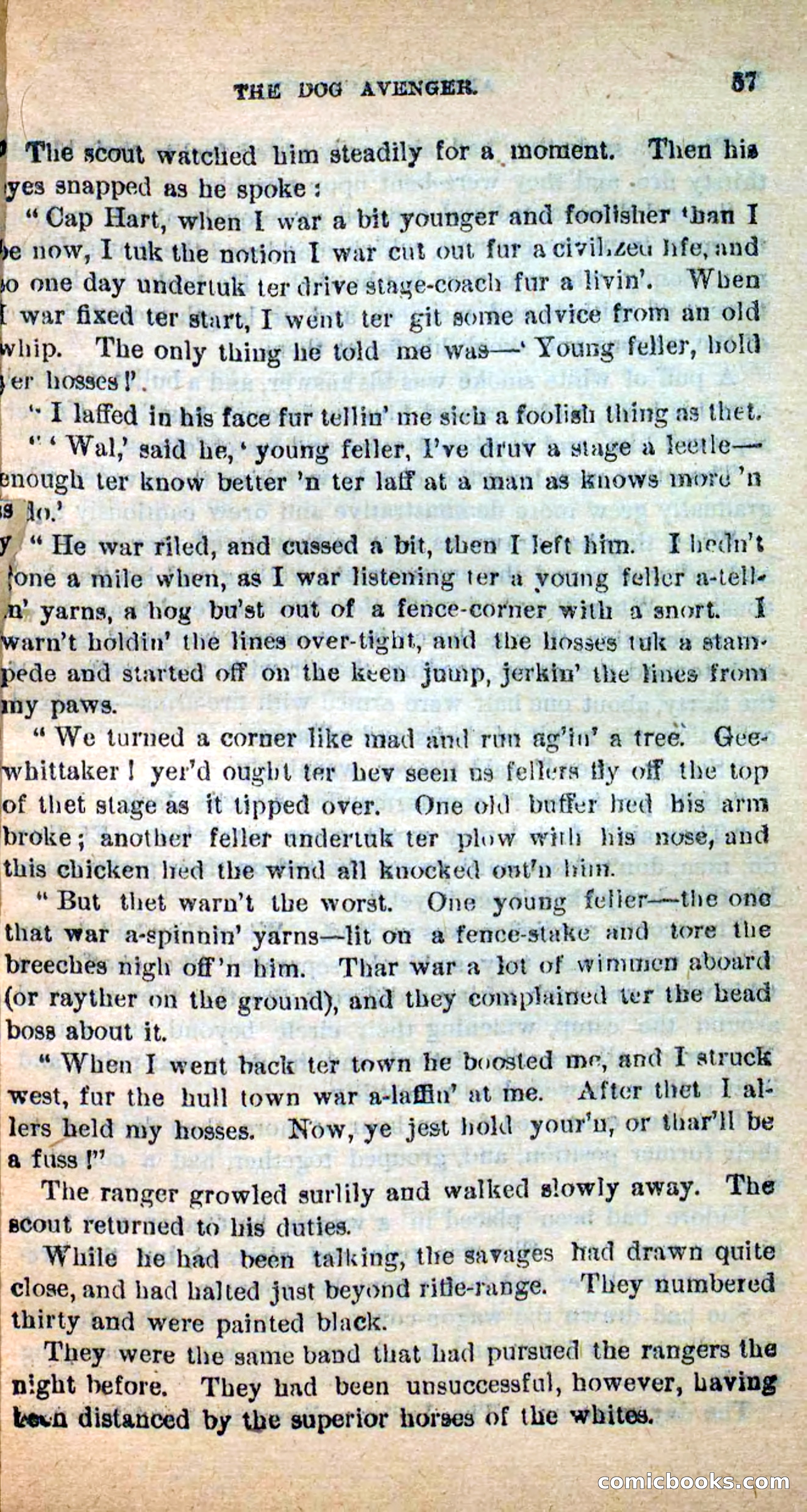 Beadle's New Dime Novels: The Dog Trailer — page 54 of 101