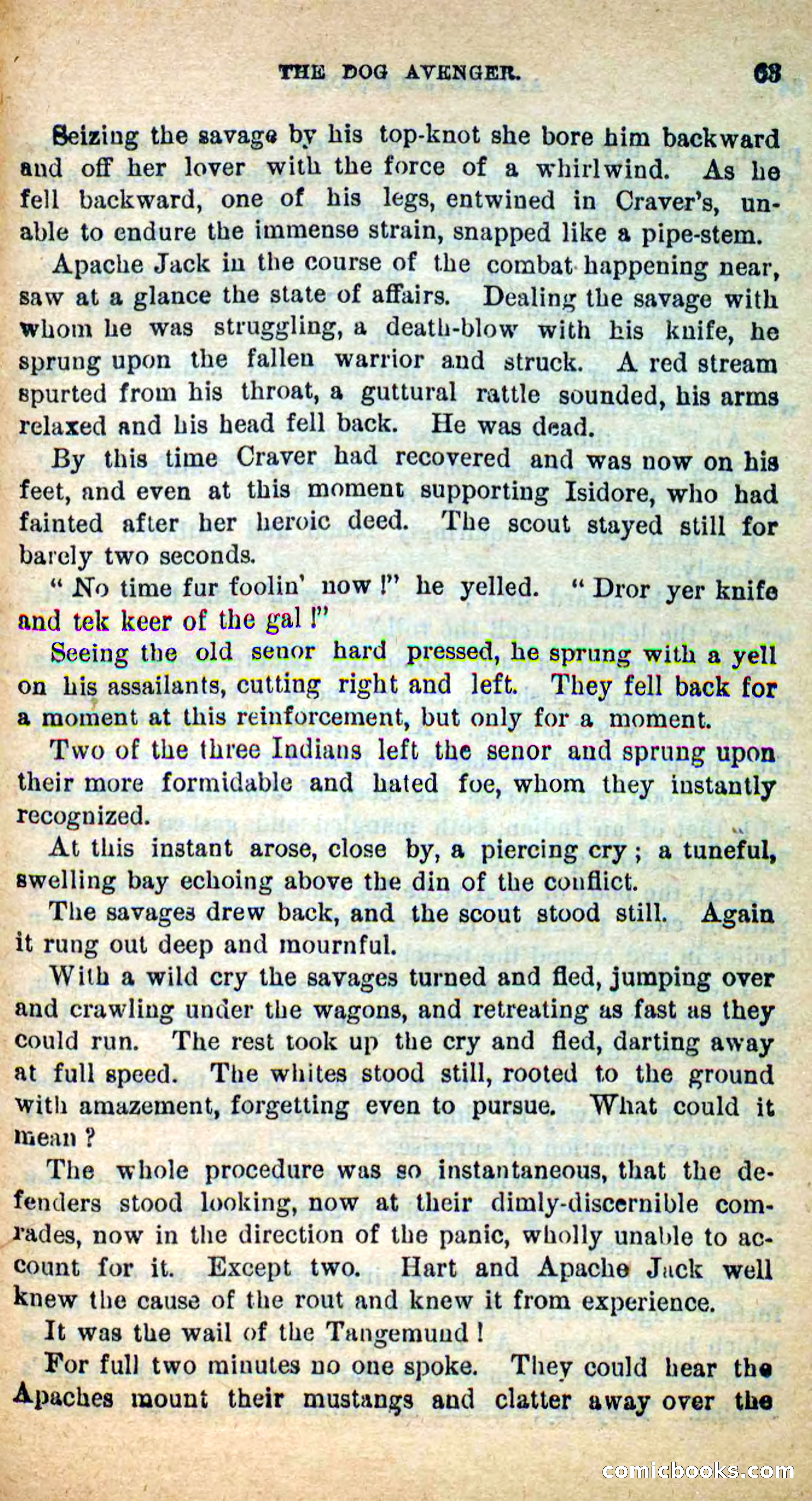 Beadle's New Dime Novels: The Dog Trailer — page 60 of 101