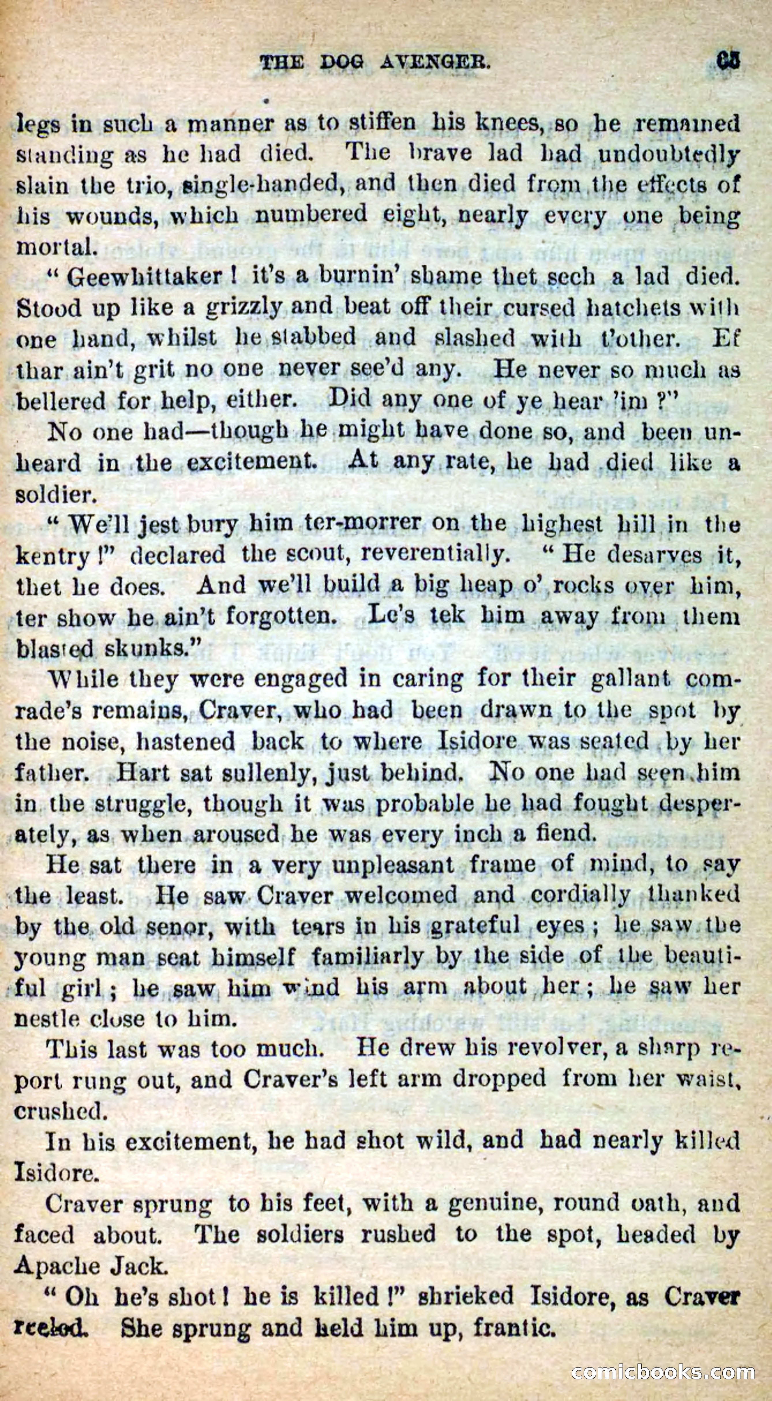Beadle's New Dime Novels: The Dog Trailer — page 62 of 101