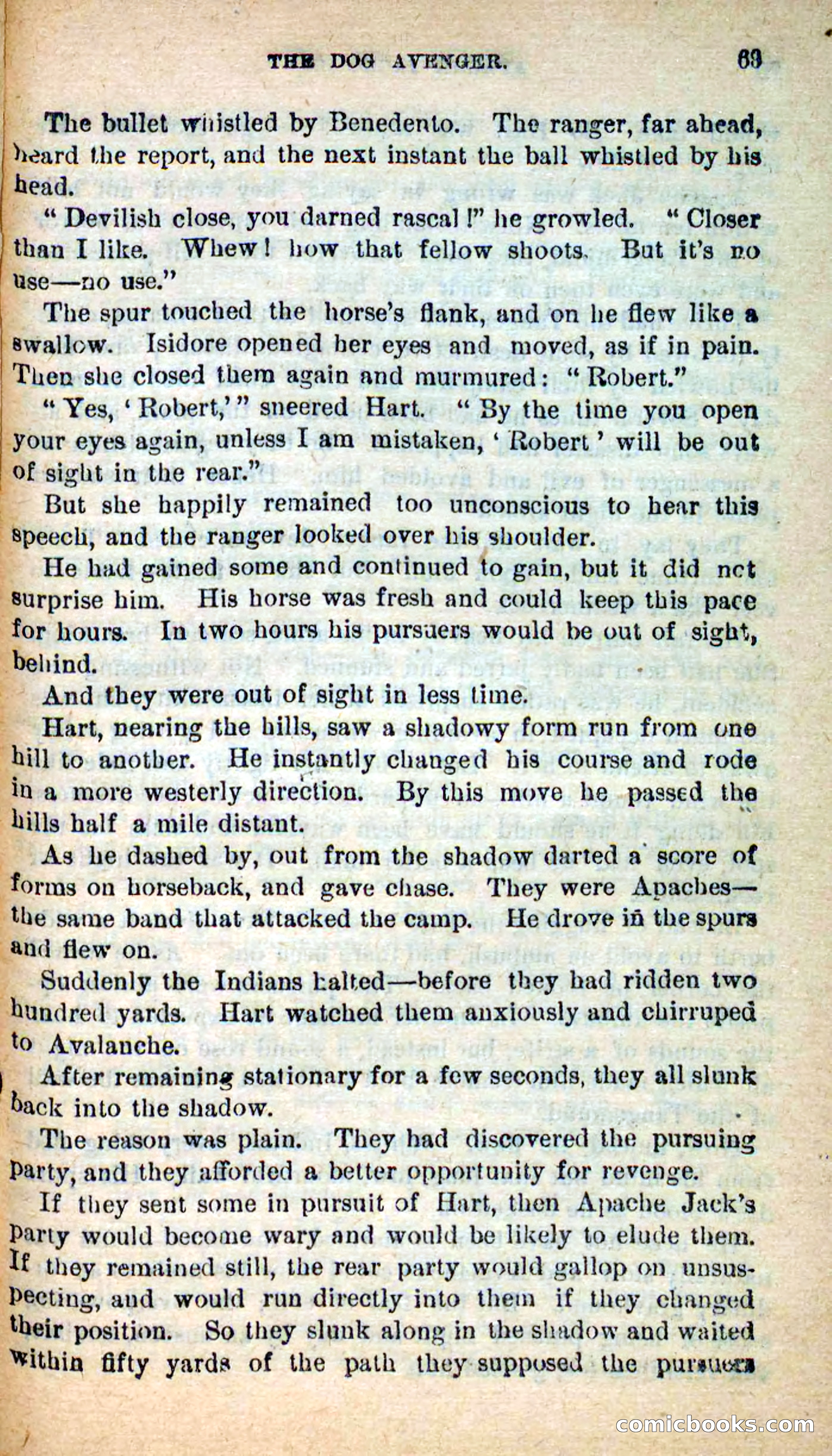 Beadle's New Dime Novels: The Dog Trailer — page 66 of 101