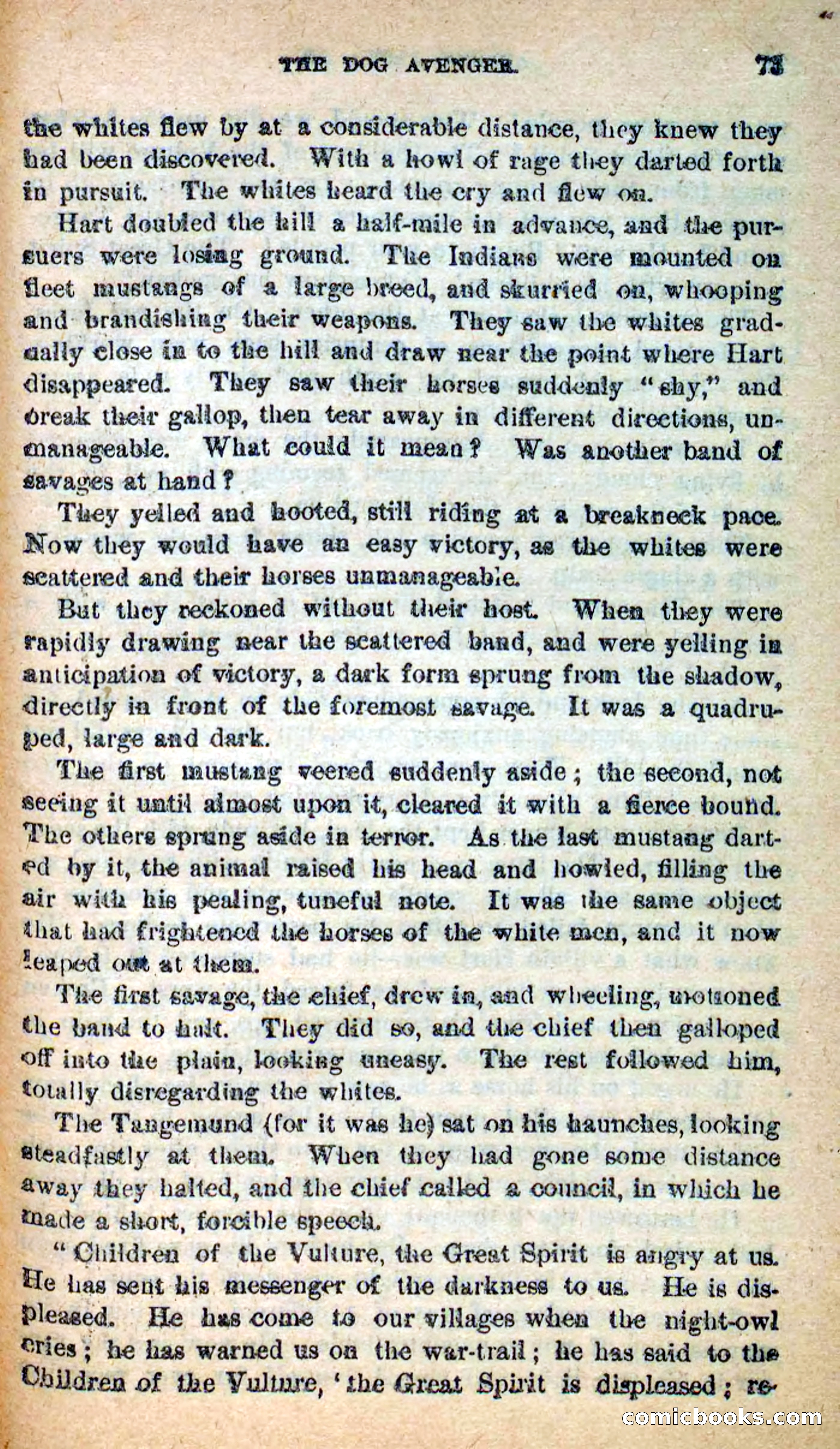 Beadle's New Dime Novels: The Dog Trailer — page 70 of 101