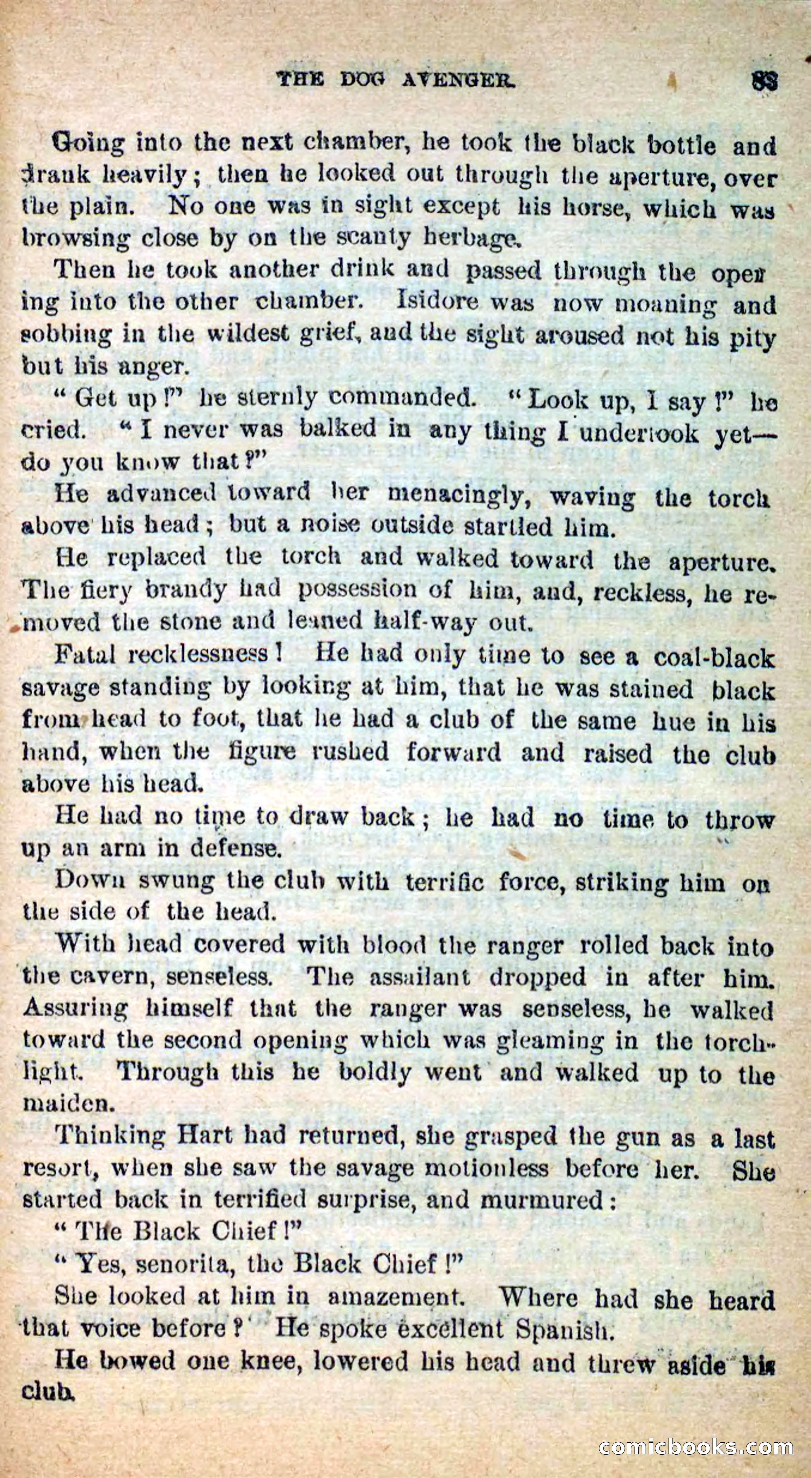 Beadle's New Dime Novels: The Dog Trailer — page 80 of 101