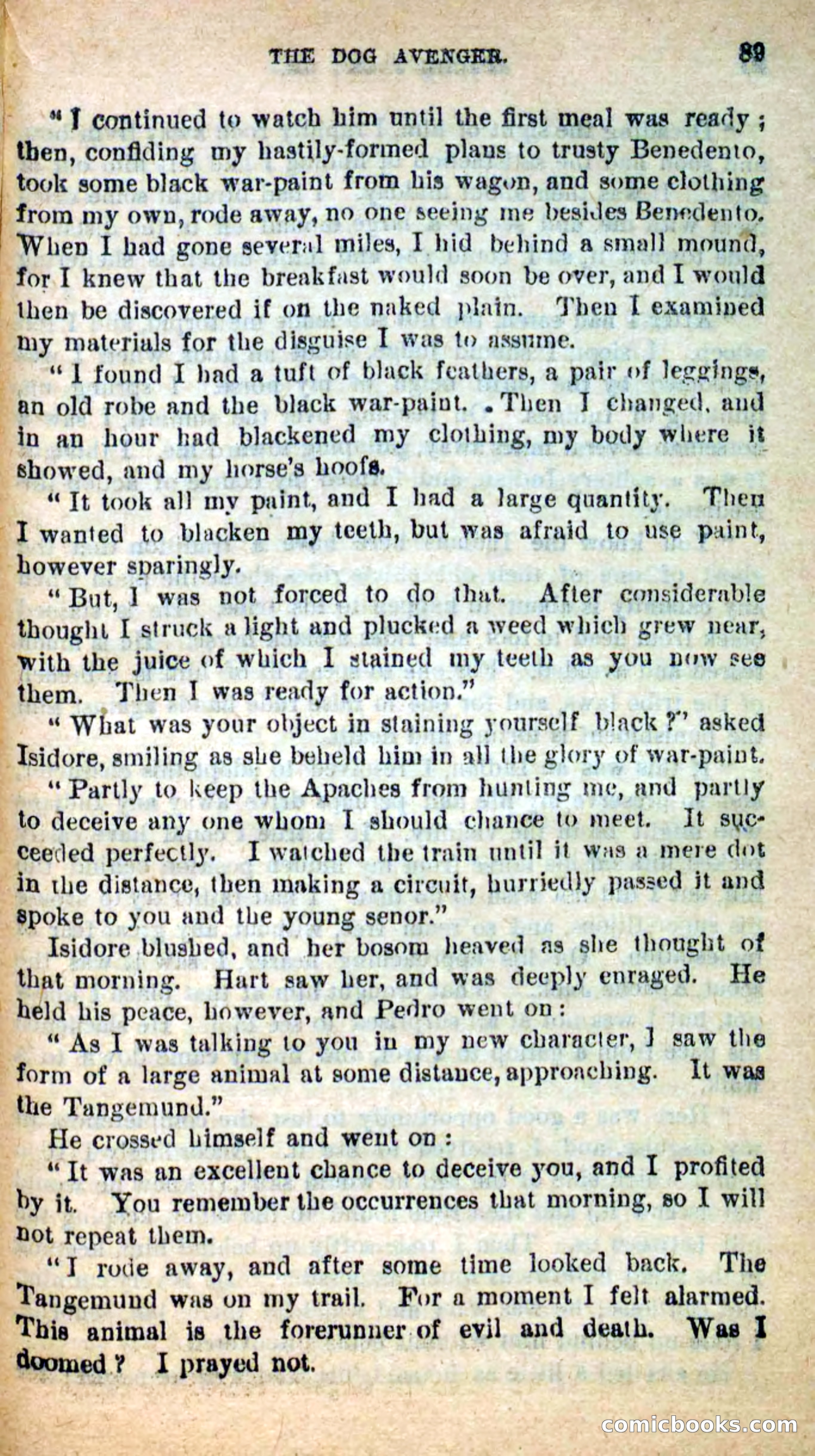 Beadle's New Dime Novels: The Dog Trailer — page 86 of 101