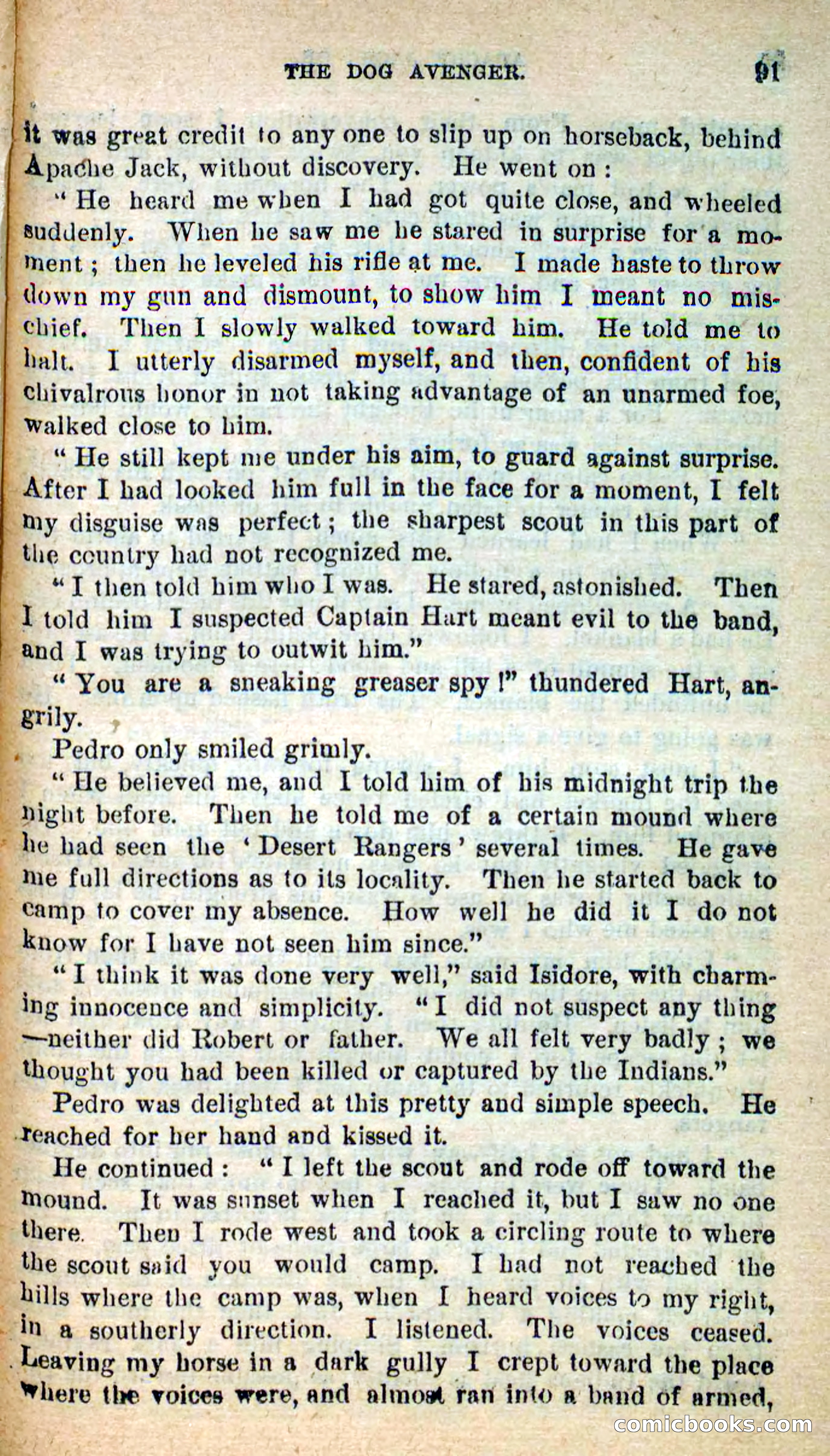 Beadle's New Dime Novels: The Dog Trailer — page 88 of 101