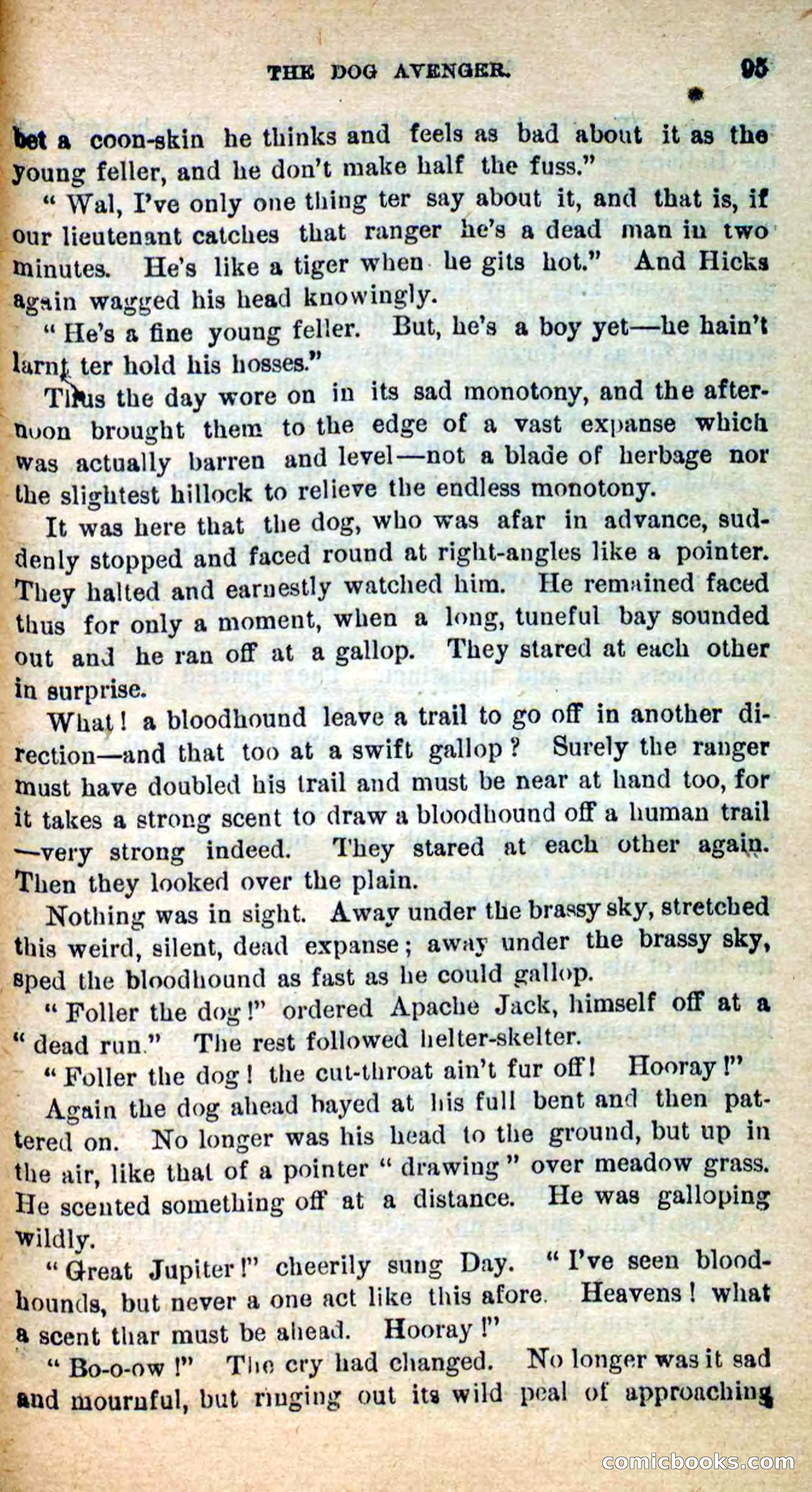 Beadle's New Dime Novels: The Dog Trailer — page 92 of 101