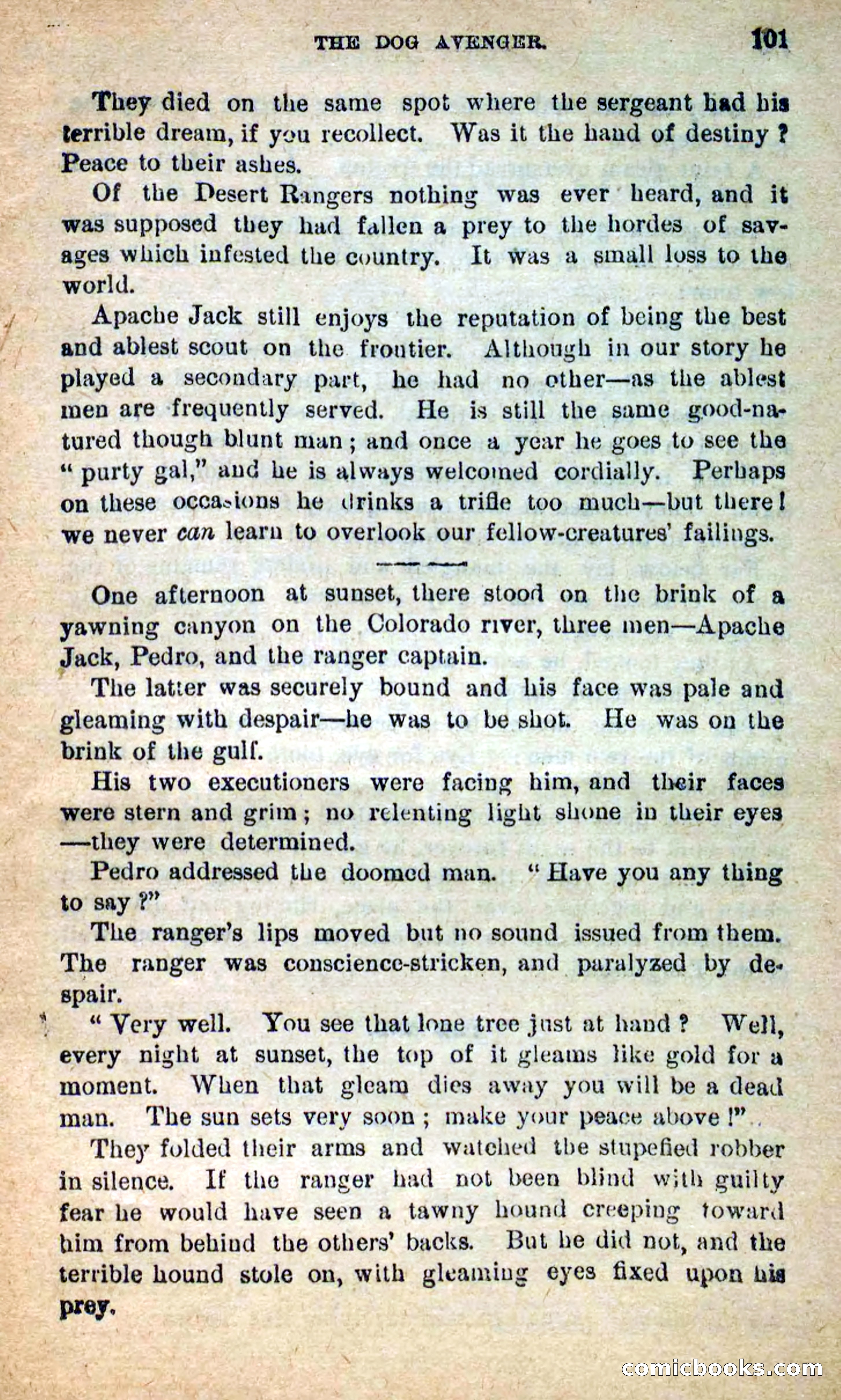 Beadle's New Dime Novels: The Dog Trailer — page 98 of 101