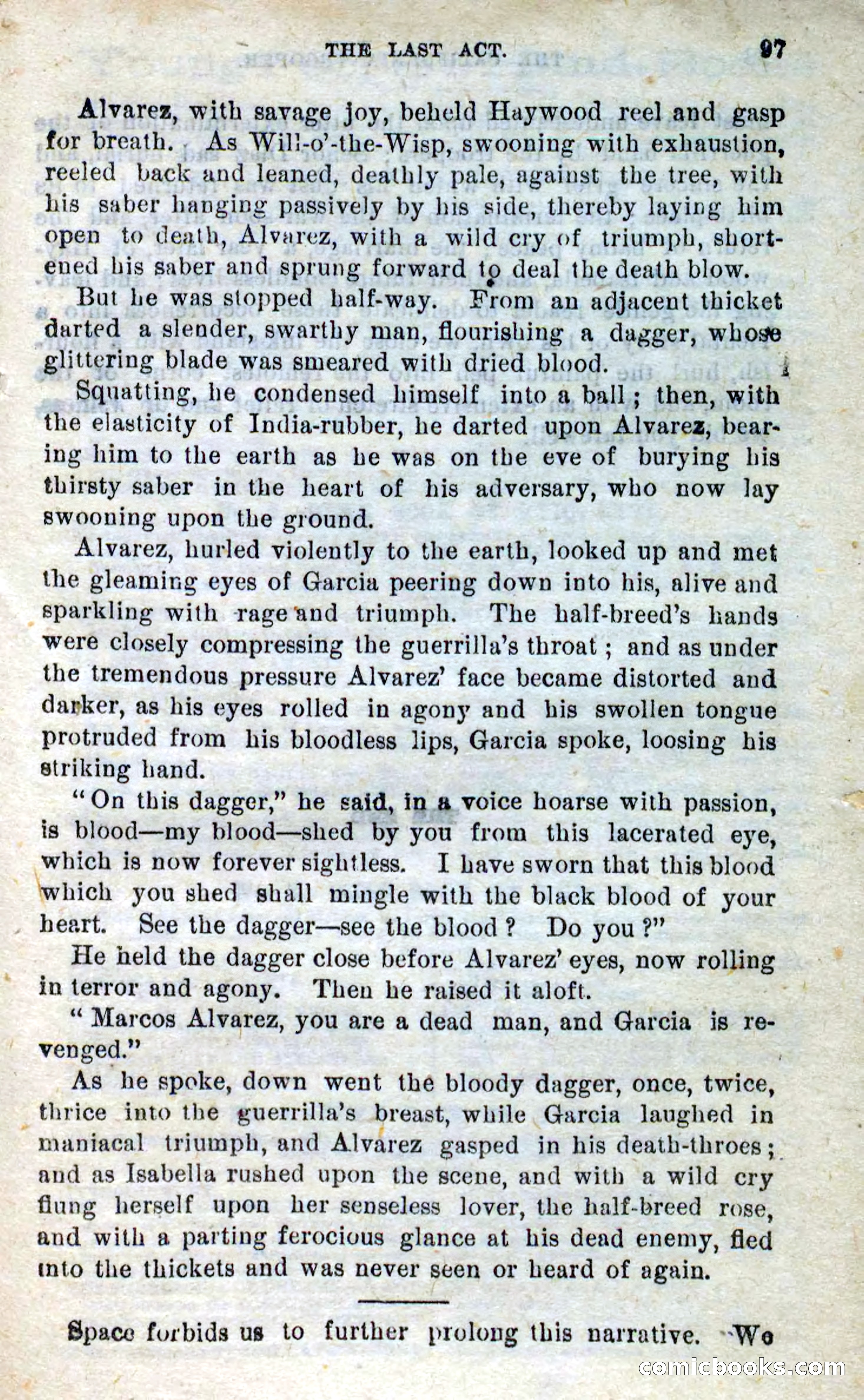 Will-o'-the-Wisp, Beadle's New Dime Novels — page 93 of 98