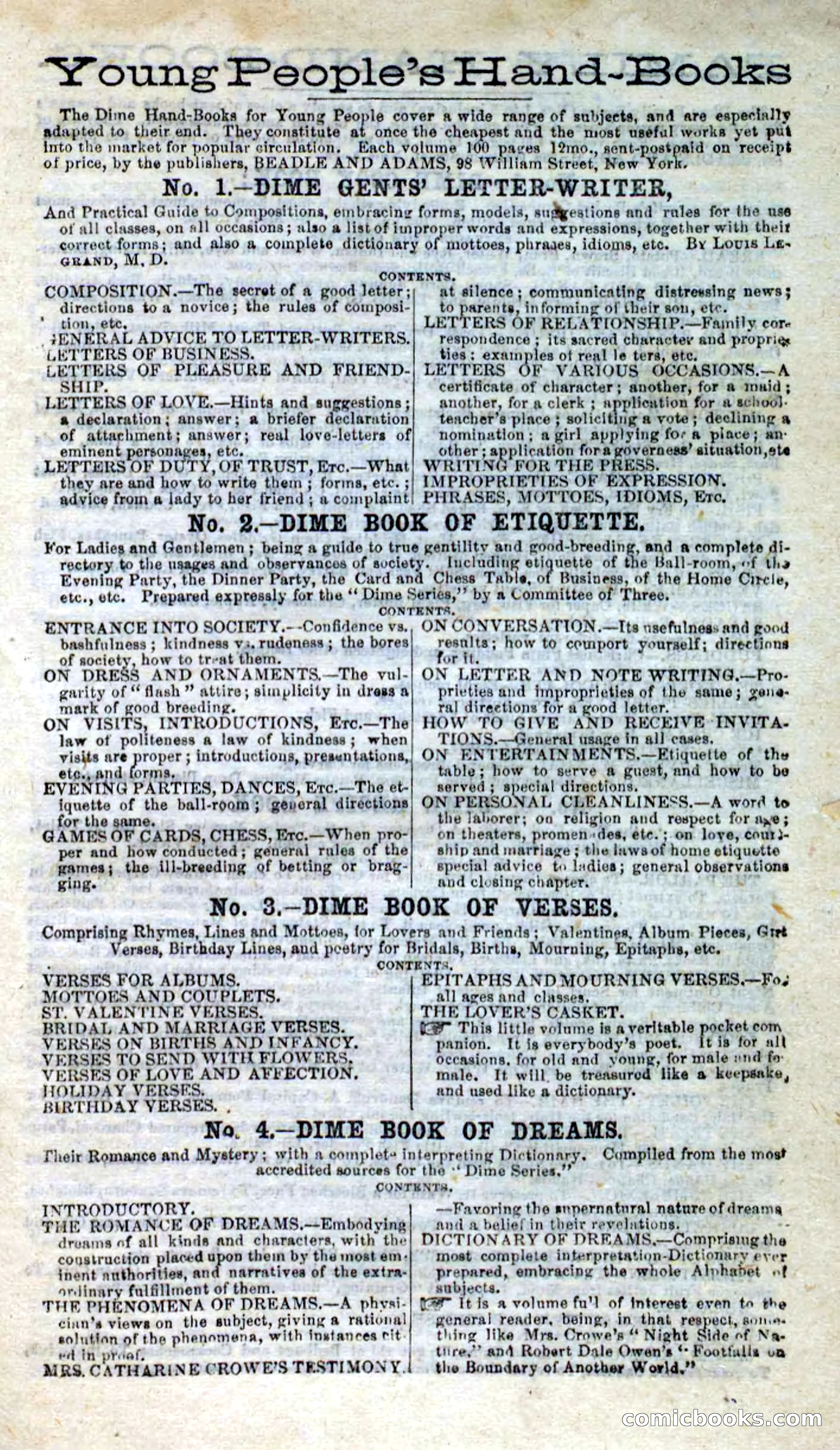 Will-o'-the-Wisp, Beadle's New Dime Novels — page 95 of 98