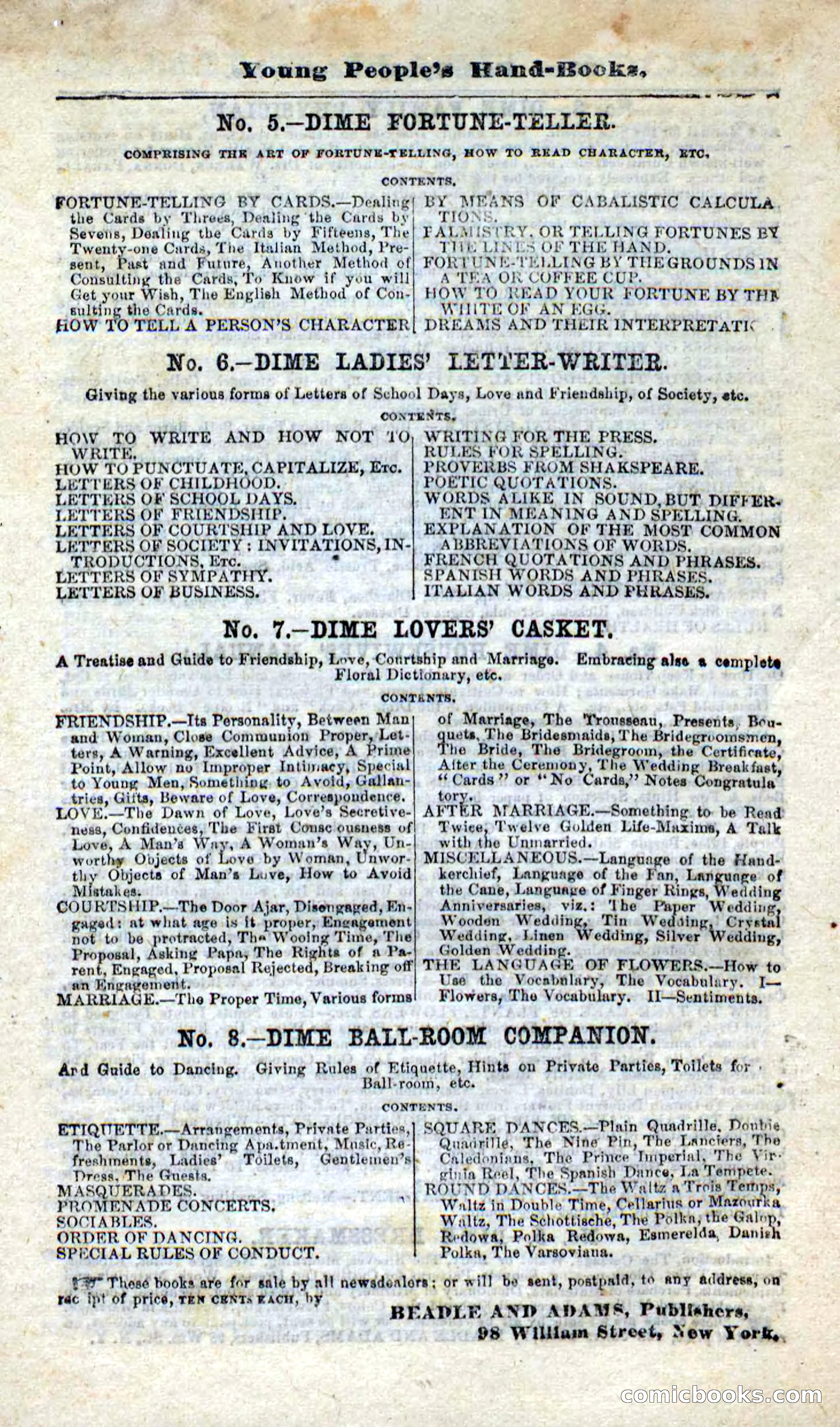 Will-o'-the-Wisp, Beadle's New Dime Novels — page 96 of 98