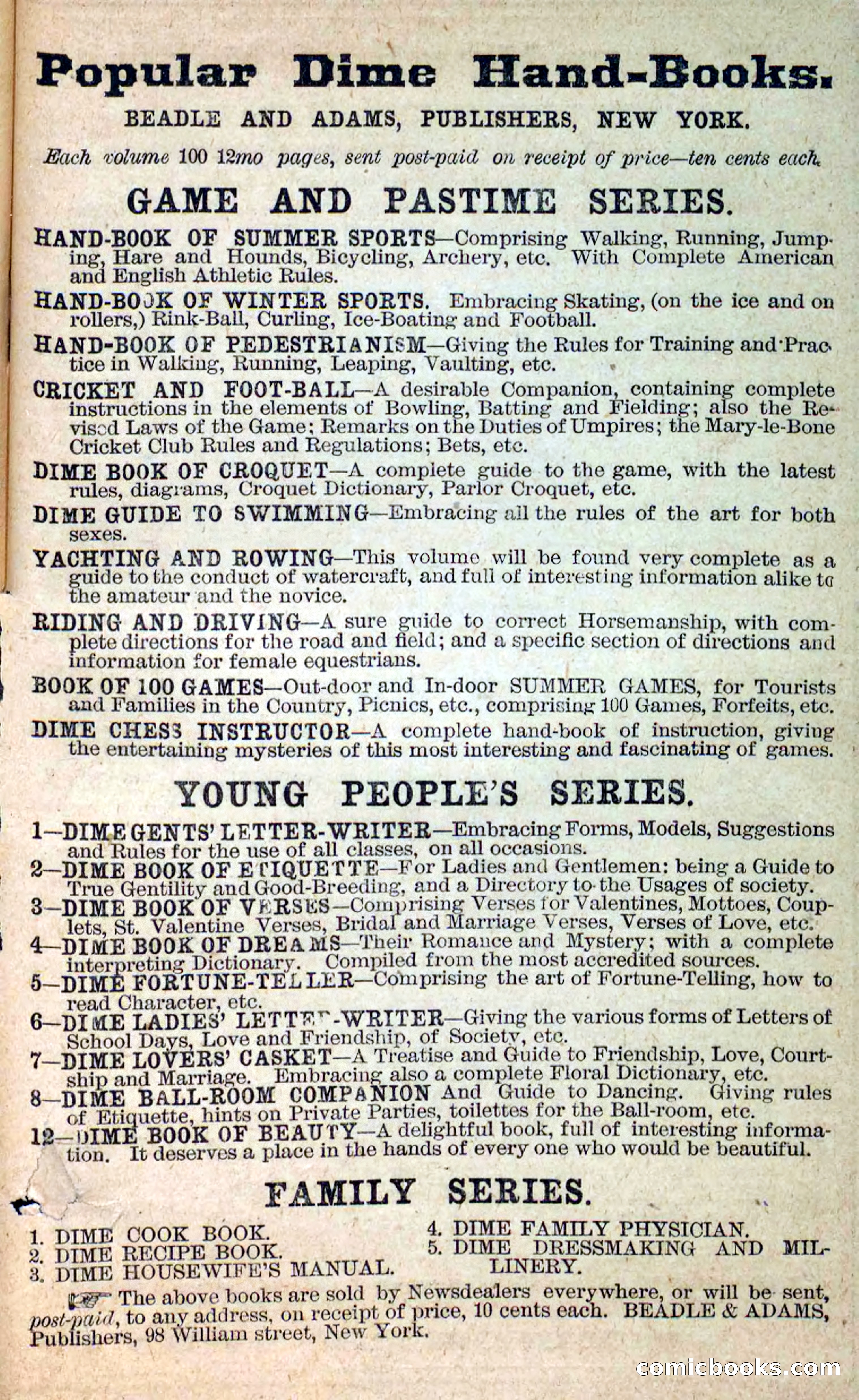 Beadle's New Dime Novels: Hunter Ham — page 100 of 101