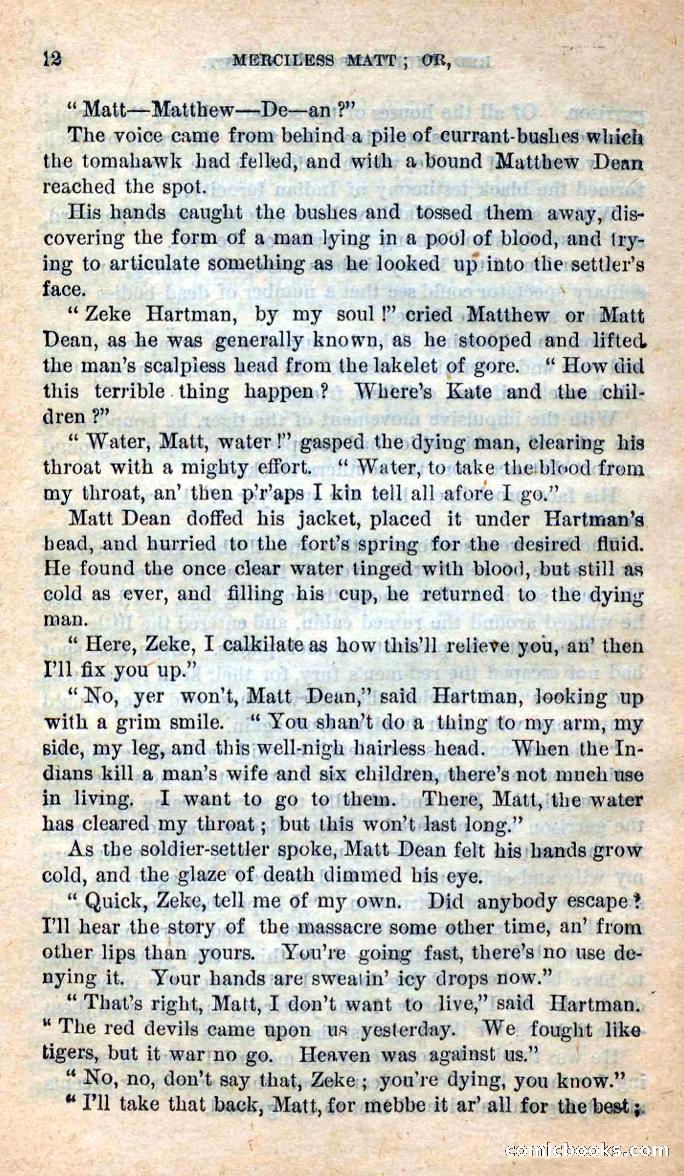 Beadle's New Dime Novels: Merciless Matt — page 8 of 100
