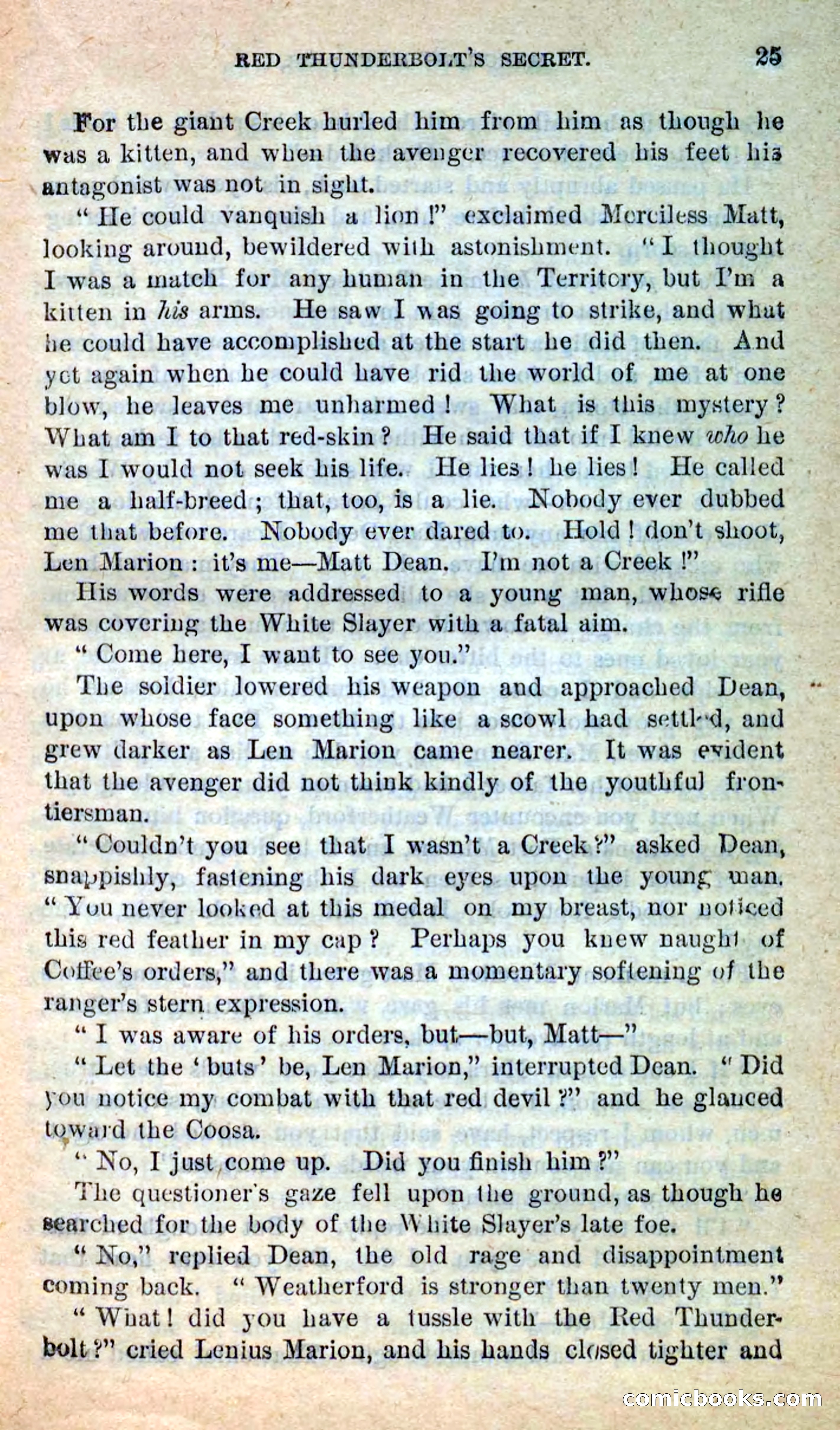 Beadle's New Dime Novels: Merciless Matt — page 21 of 100
