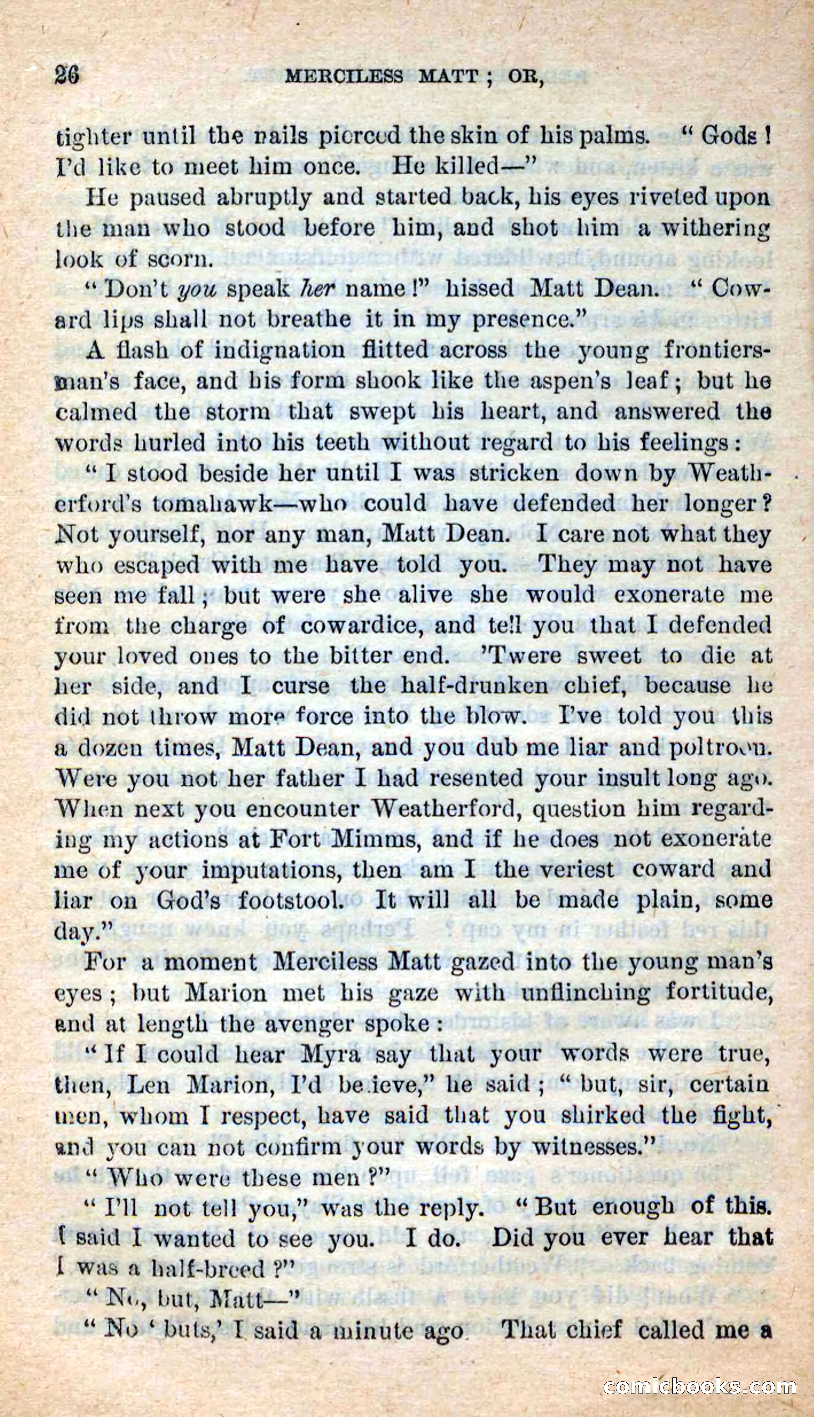 Beadle's New Dime Novels: Merciless Matt — page 22 of 100