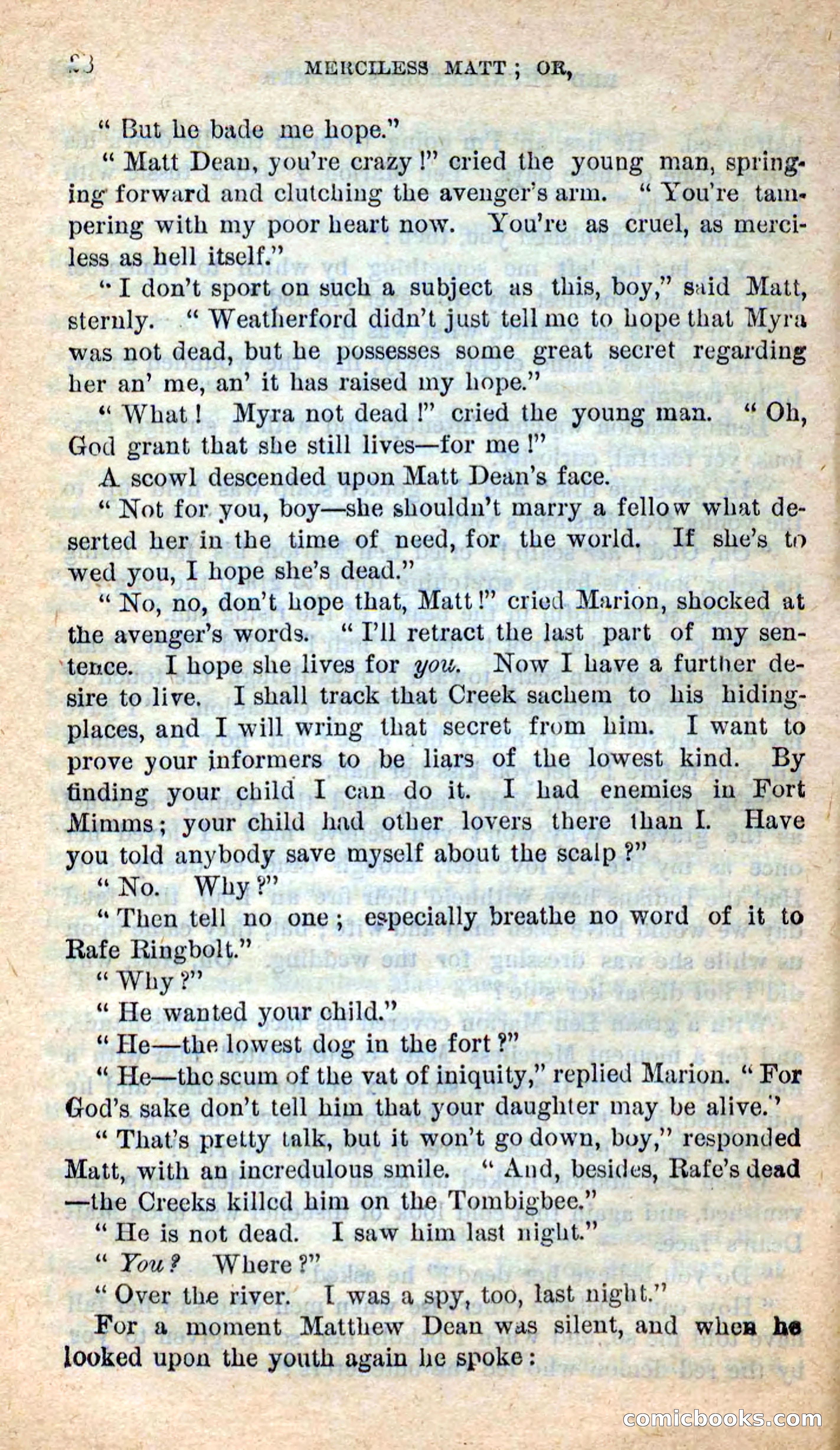 Beadle's New Dime Novels: Merciless Matt — page 24 of 100