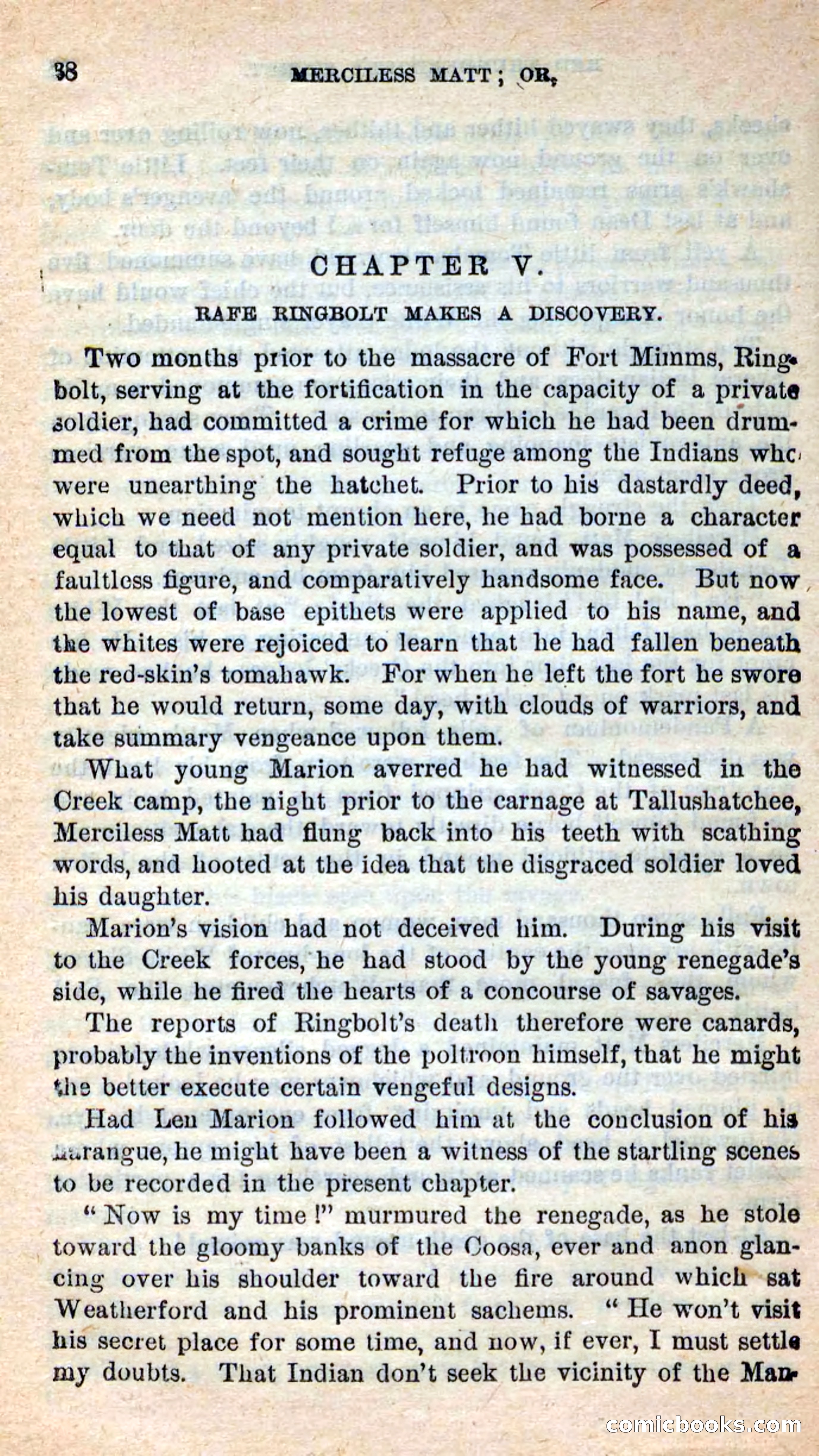 Beadle's New Dime Novels: Merciless Matt — page 34 of 100