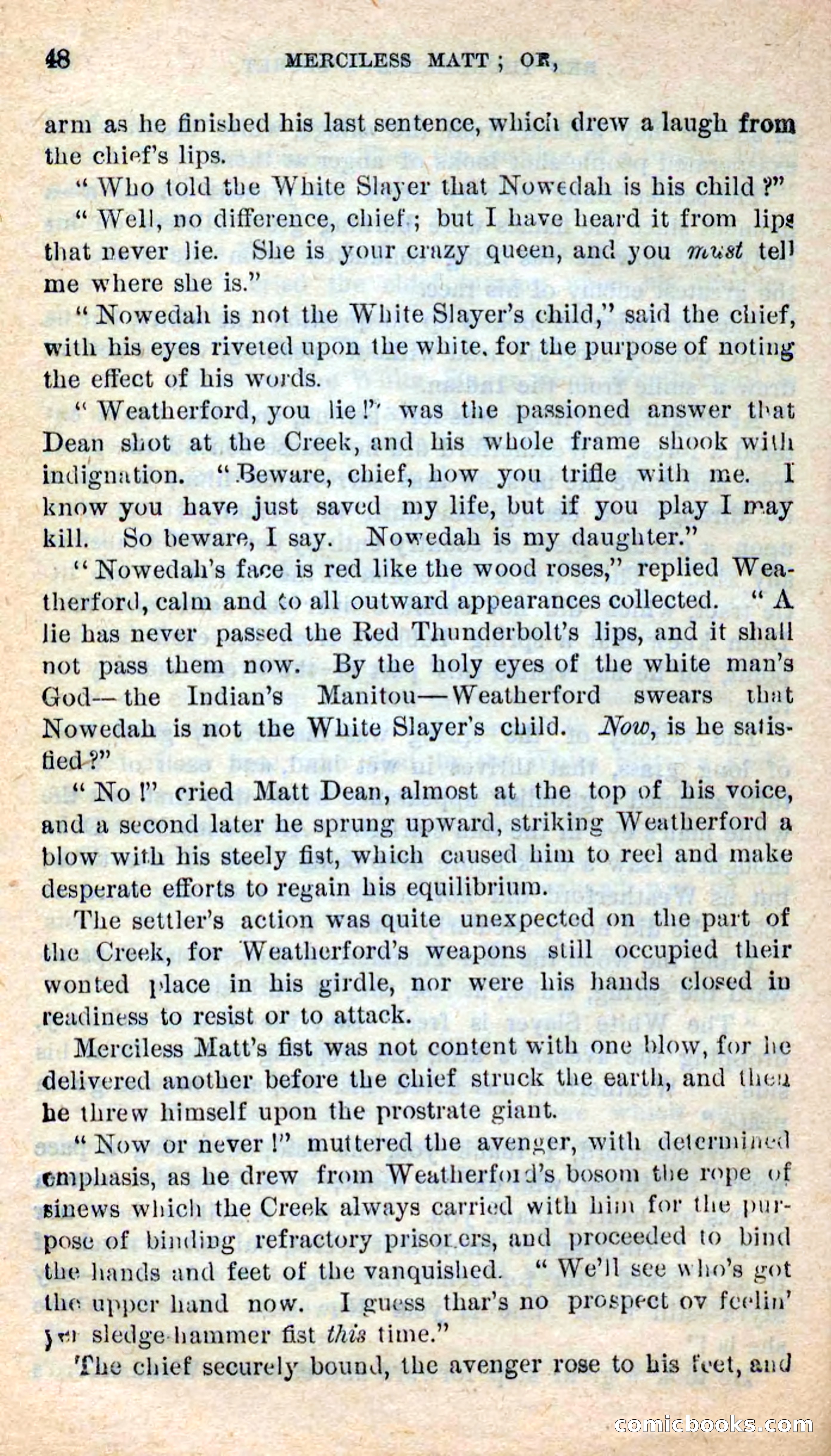 Beadle's New Dime Novels: Merciless Matt — page 44 of 100