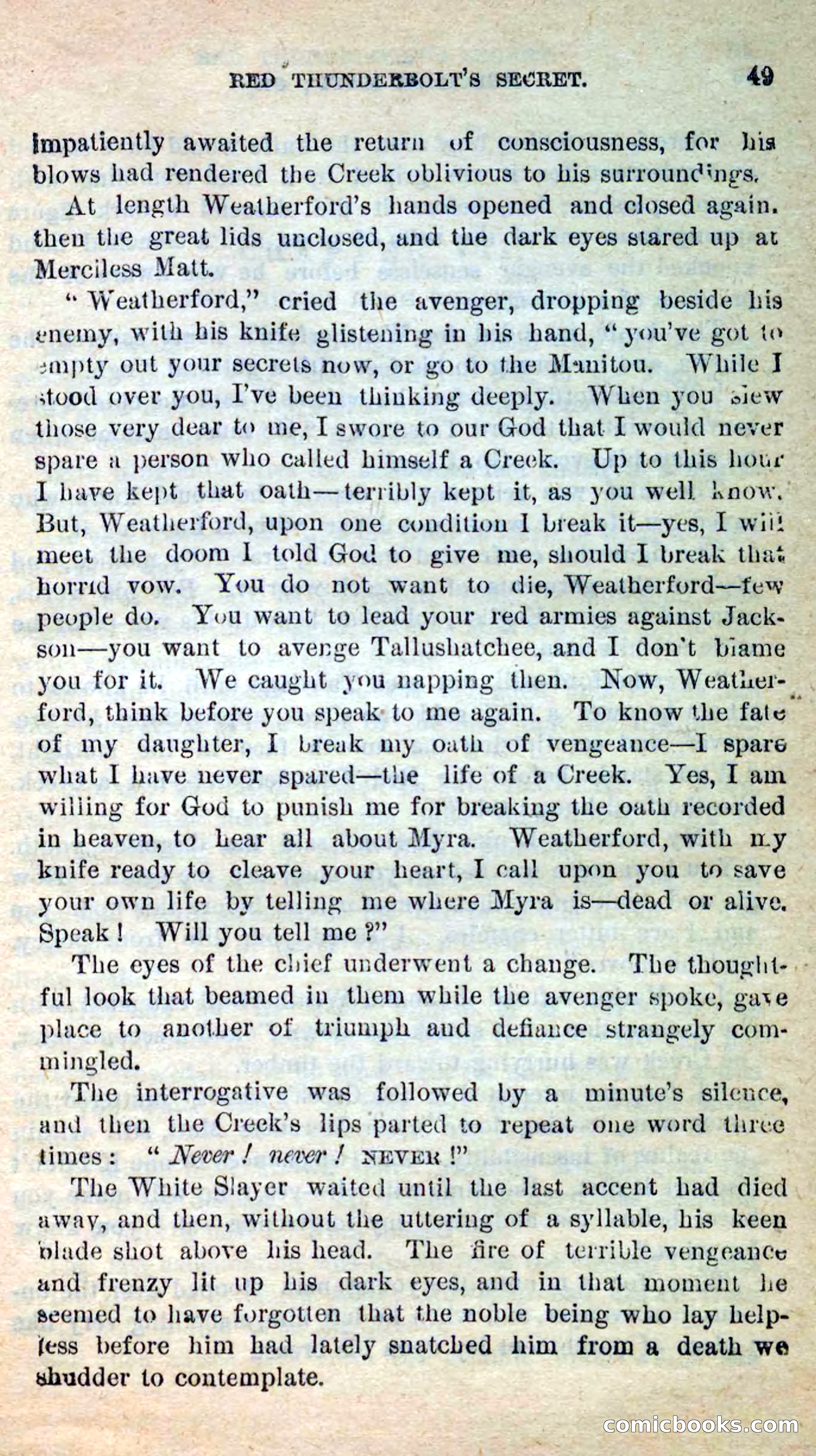 Beadle's New Dime Novels: Merciless Matt — page 45 of 100